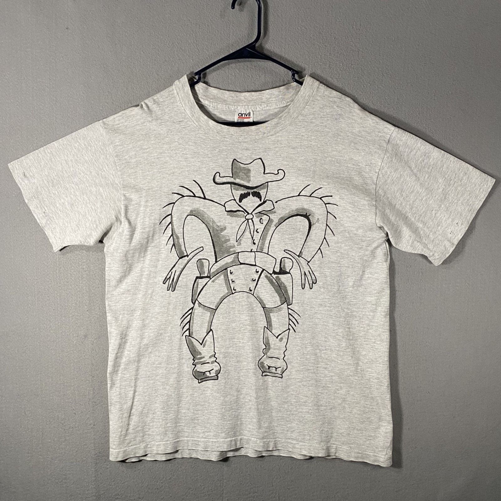 Anvil Vtg Cowboy Rodeo Mustache Operation Ivy Shoot Out Shirt XL Size US XL / EU 56 / 4 - 1 Thumbnail