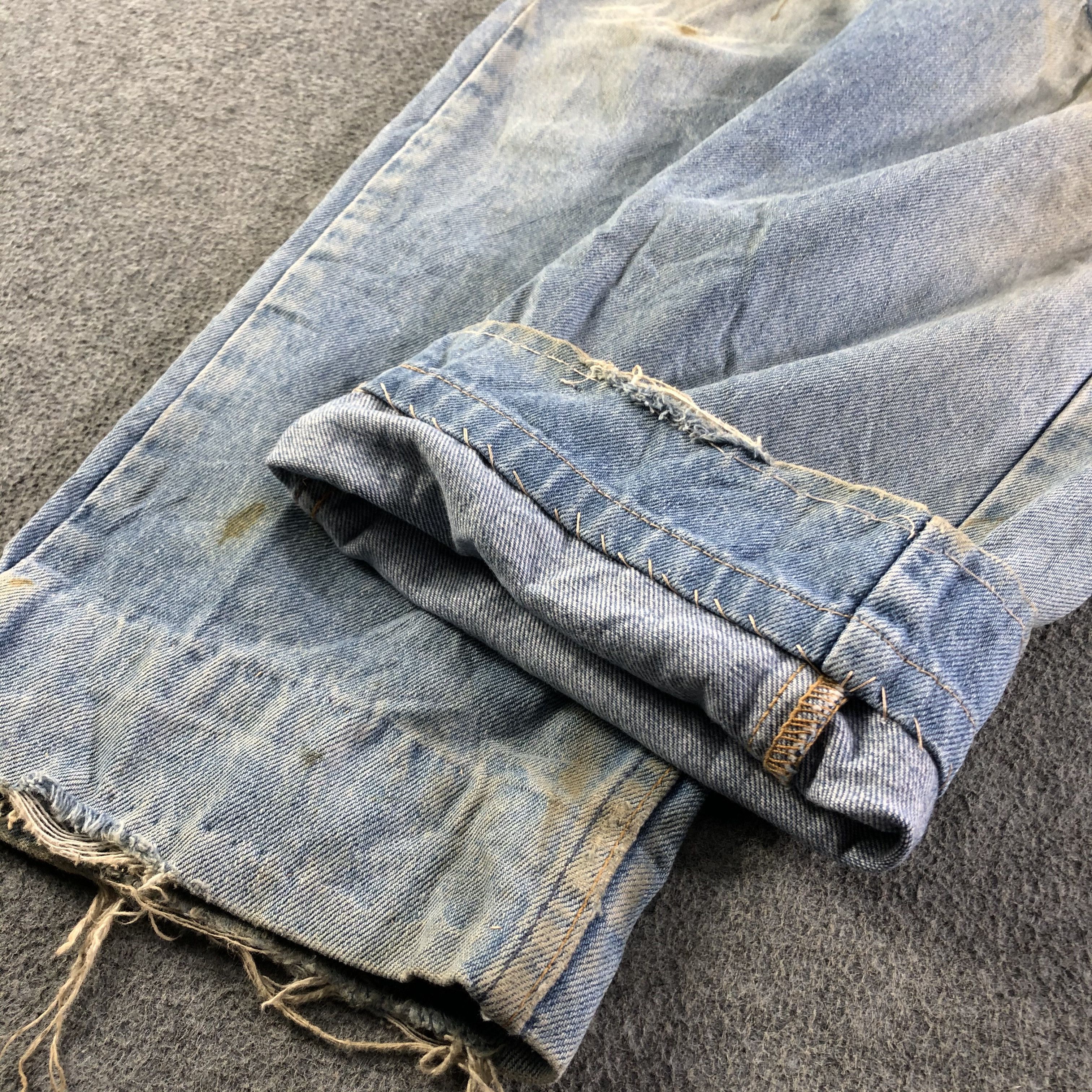 Levi's 90s Vintage Blue Wash Levis 505 Jeans-J3969 Size US 36 / EU 52 - 7 Thumbnail