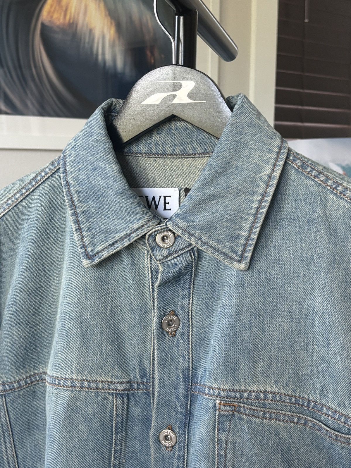 Loewe 🏄🏼‍♂️ LOEWE BLUE DENIM SURF WAVE SHIRT Size US XL / EU 56 / 4 - 6 Thumbnail