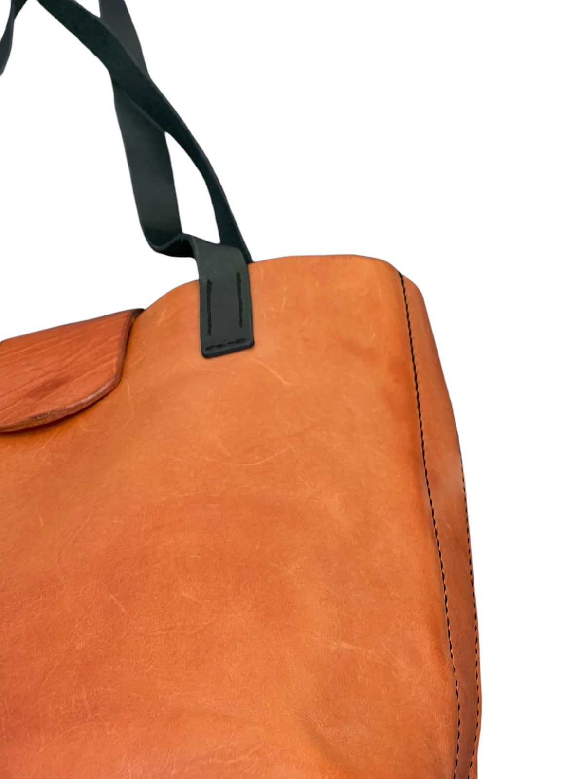 Leather Full Leather Unknown Handmade Japan Tote Shoulder Bag 4🟩 Size ONE SIZE - 9 Thumbnail