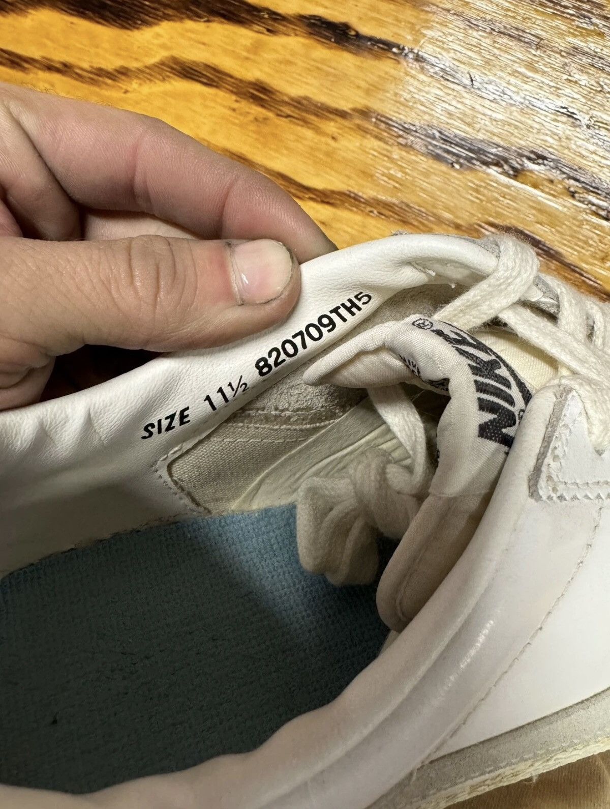Nike Vintage 1982 Nike Bruin Leather Neutral Grey Size US 11.5 / EU 44-45 - 6 Thumbnail