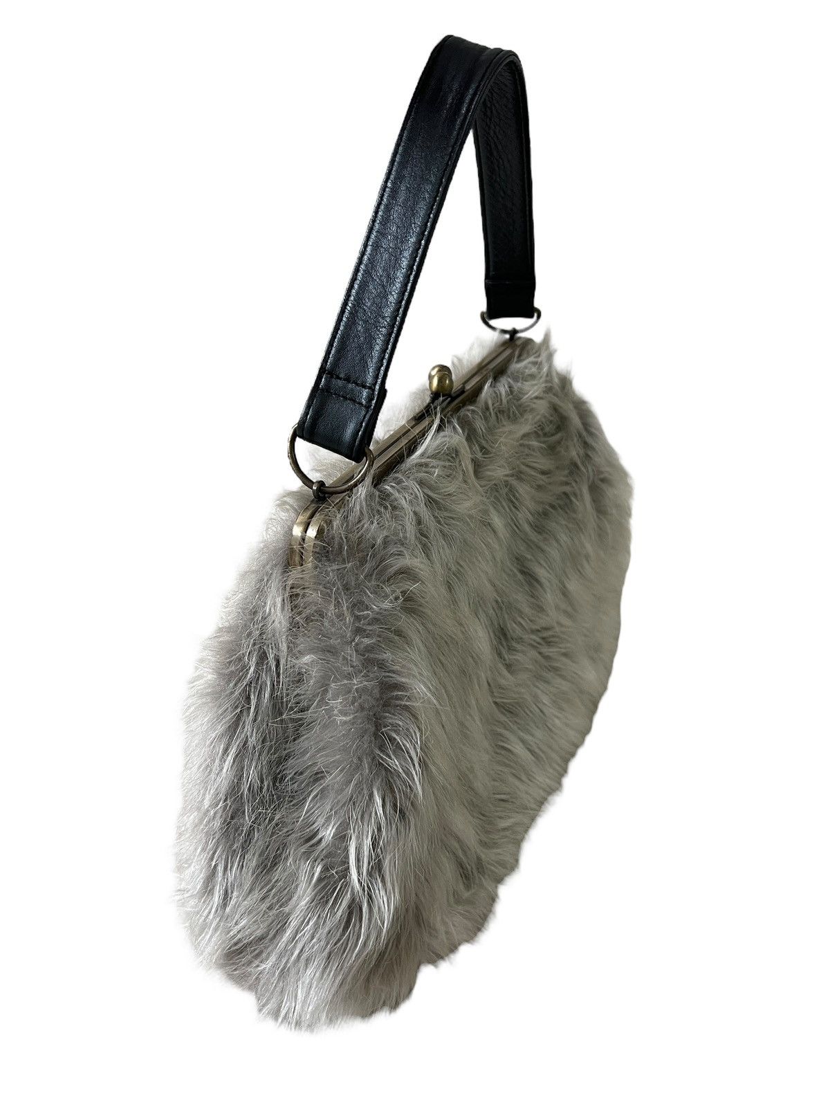 Katharine Hamnett London 1990s Katharine Hamnett London Fur Handle Bag Size ONE SIZE - 8 Thumbnail