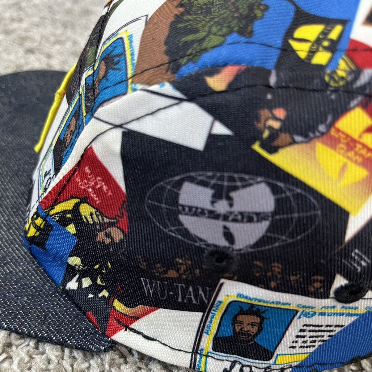 Wu-Tang Clan 🔴Wu-Tang 5 Panel Hat Discography Rare WuTang Cap Rza Gza Size ONE SIZE - 8 Thumbnail