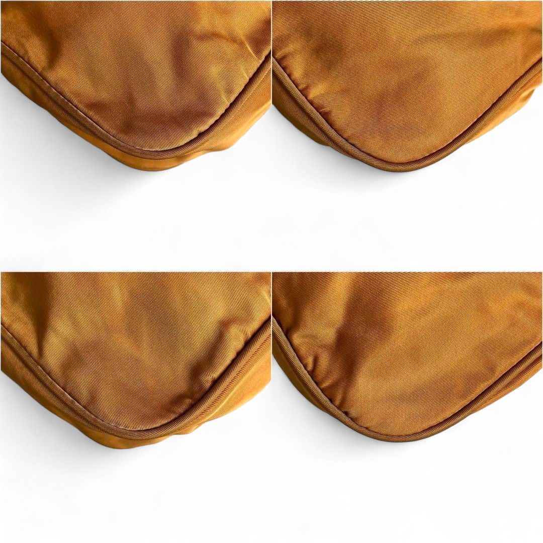 Prada Prada - Orange Pouch Handbag Leather Nylon Size ONE SIZE - 5 Thumbnail