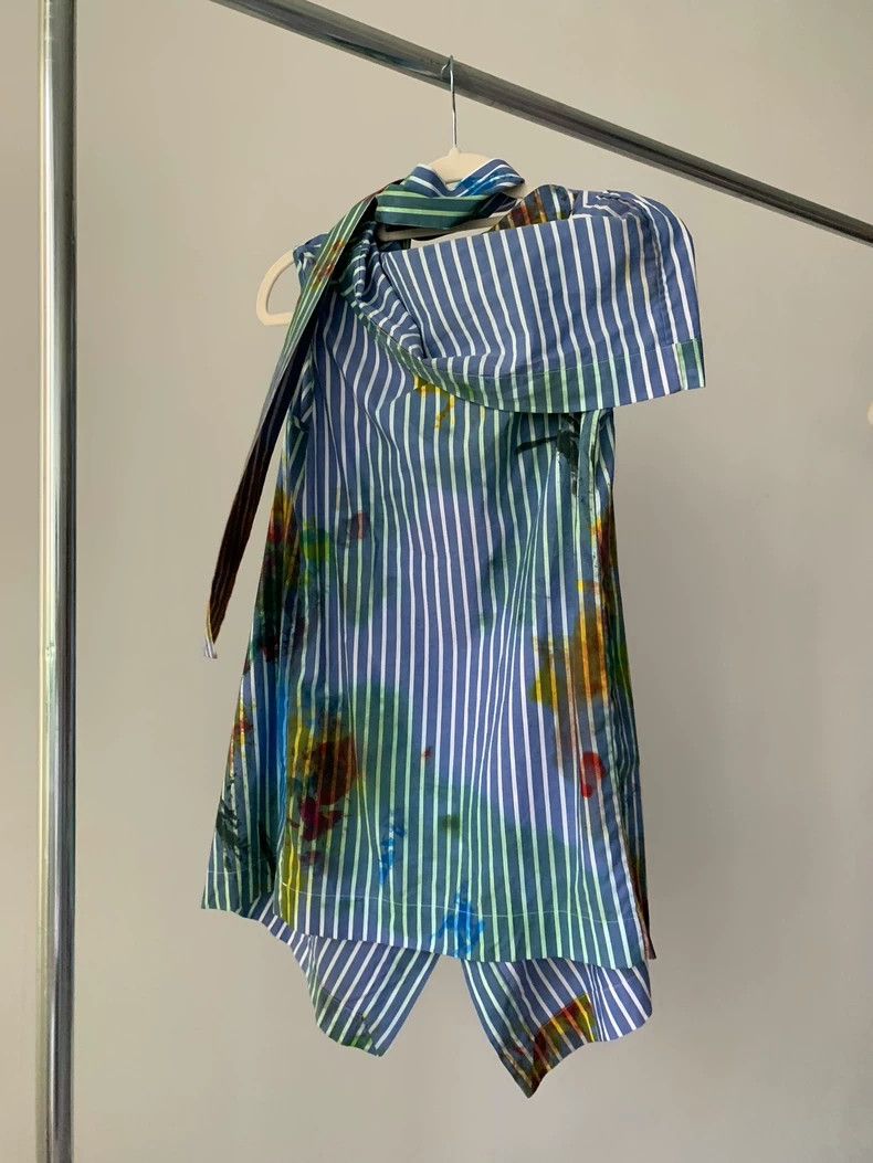 Vivienne Westwood Vivienne Westwood Striped tie-dye dress shirt Size XS / US 0-2 / IT 36-38 - 2 Thumbnail