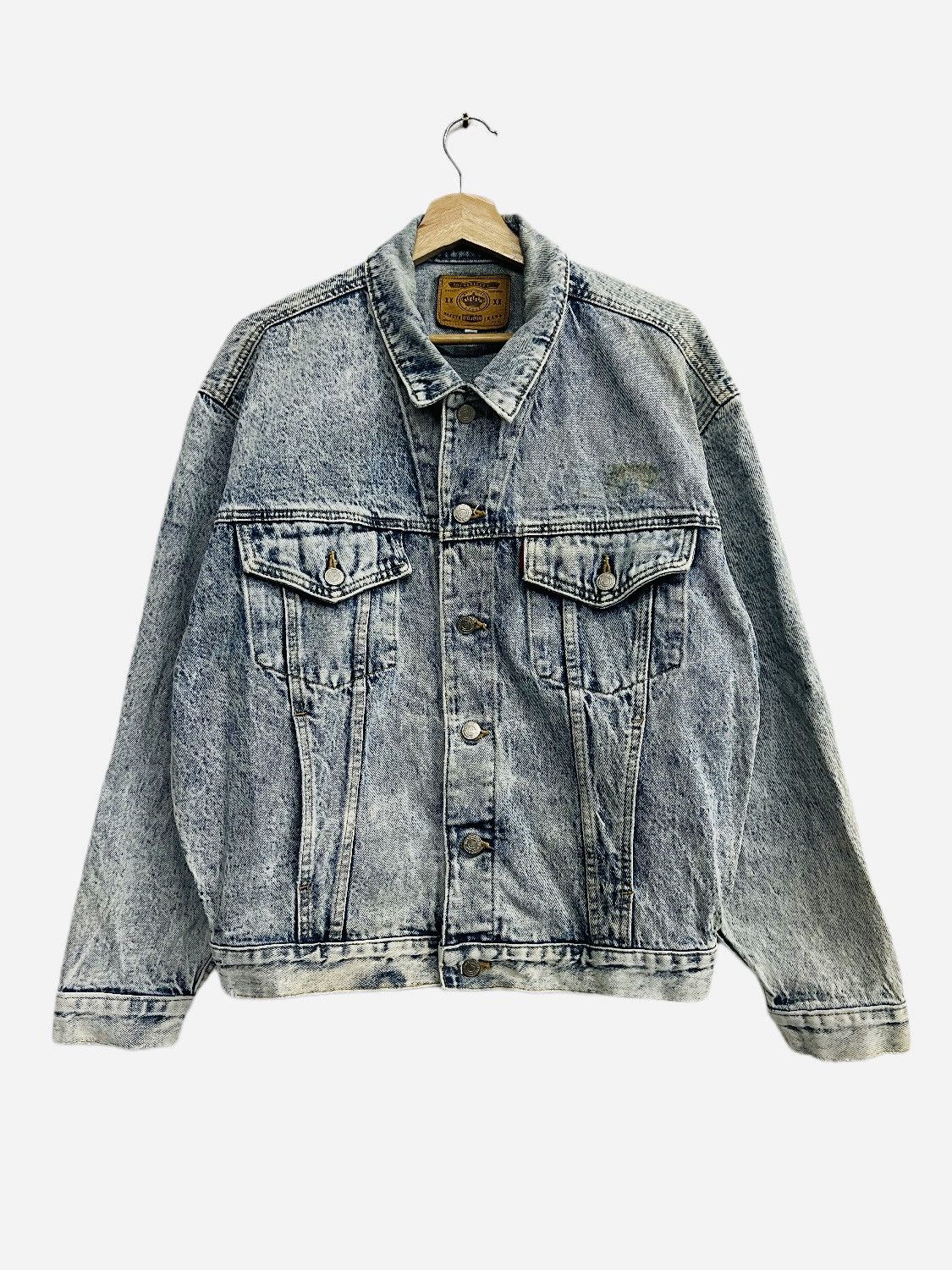 Big John × Vintage Vtg 90’ BIG JOHN SPIRIT Distressed Denim Jacket Size US L / EU 52-54 / 3 - 1 Thumbnail