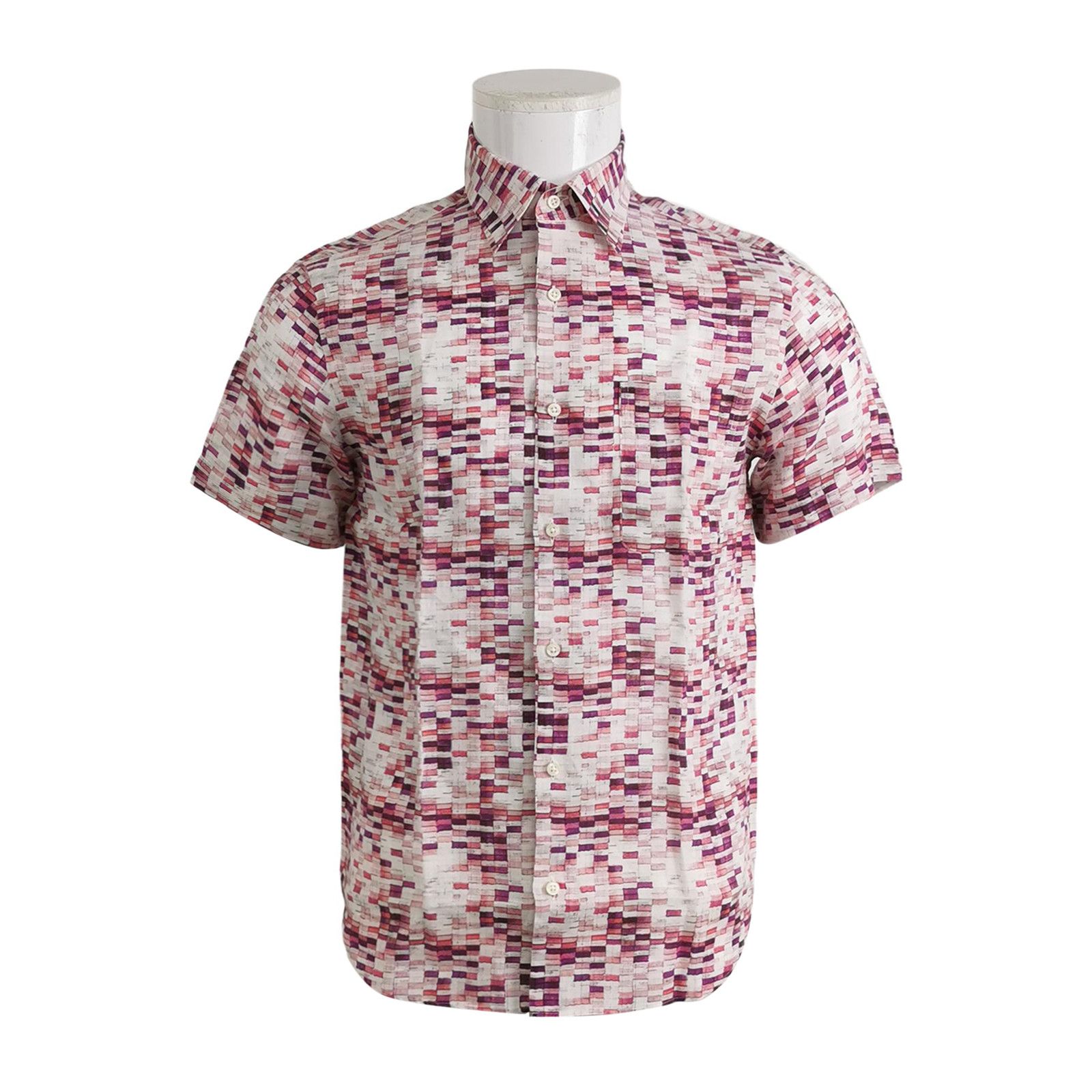 Lanvin Lanvin Geometric Print Linen Shirt Size 48 Size US M / EU 48-50 / 2 - 1 Thumbnail