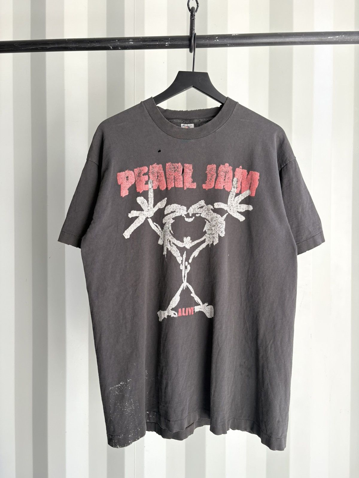 Vintage Pearl Jam Shirt Faded Distressed GRUNGE Band