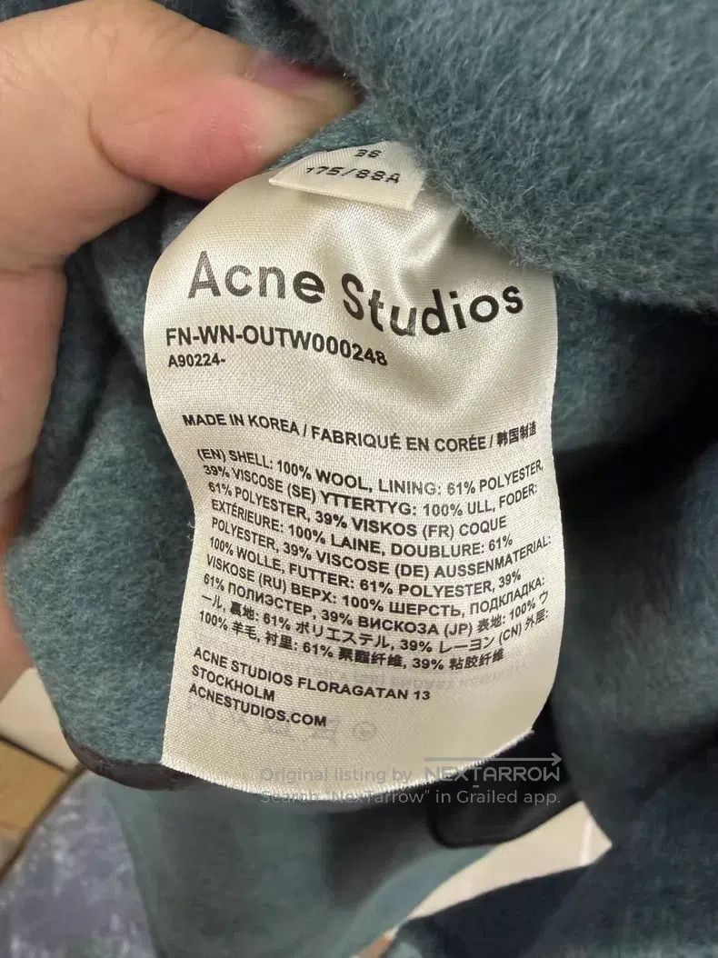 Acne Studios Acne Studios Wool coat Size XS / US 0-2 / IT 36-38 - 4 Thumbnail