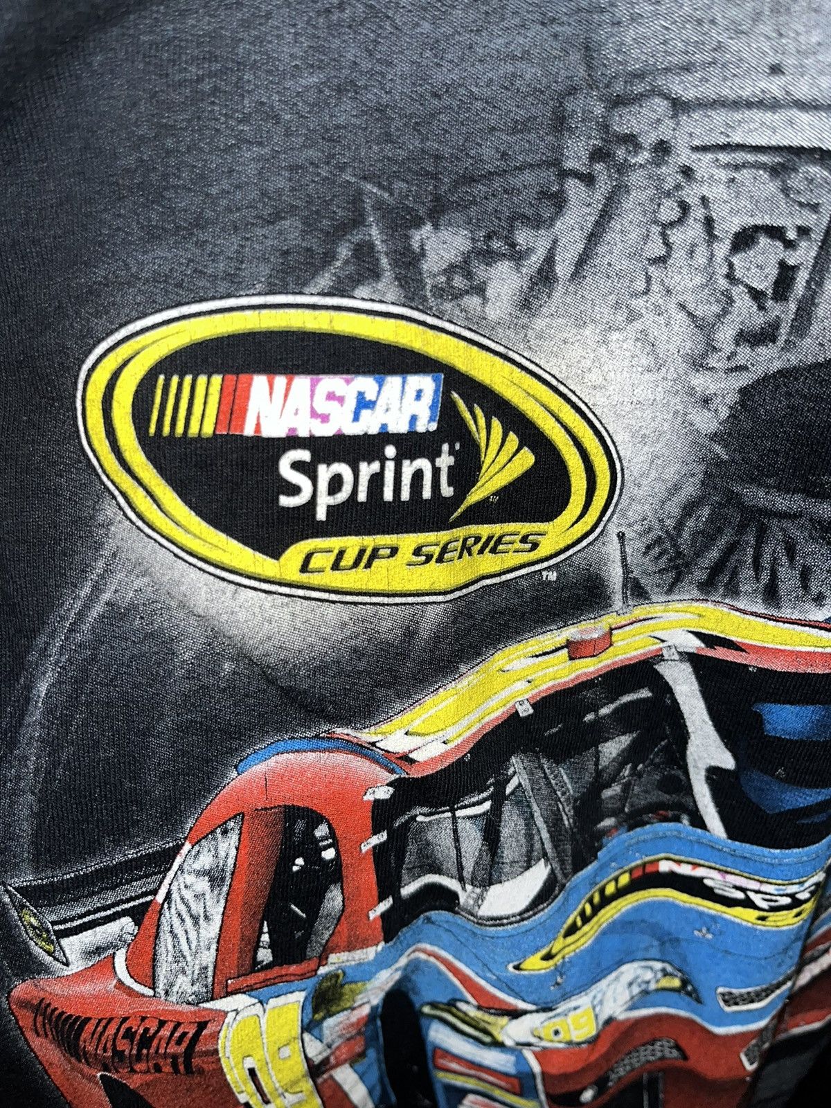 NASCAR × Vintage NASCAR Vintage Racing 2009 T Shirt Size US XL / EU 56 / 4 - 4 Thumbnail