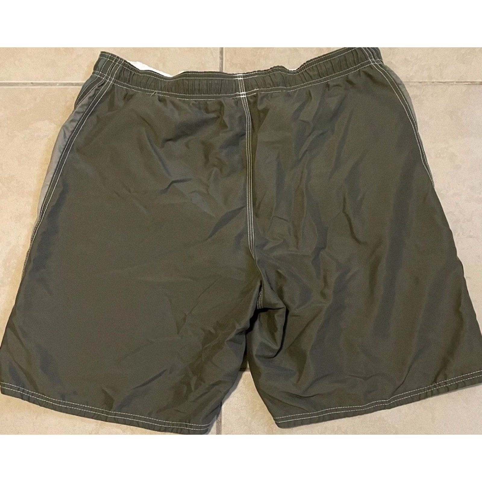Quiksilver VINTAGE Ocean Pacific Board Shorts XL Men's Green Striped 90s Retro Surf Trunks Ocean USA Size US 36 / EU 52 - 4 Thumbnail