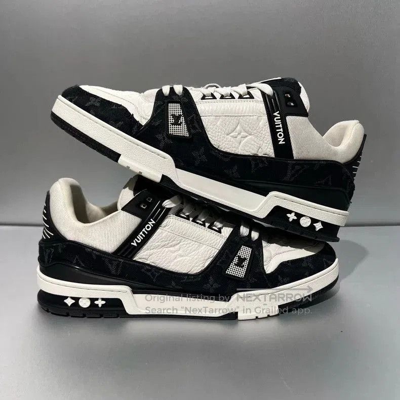 Louis Vuitton Louis Vuitton Trainer25 Denim Sneakers. Size US 11 / EU 44 - 5 Thumbnail