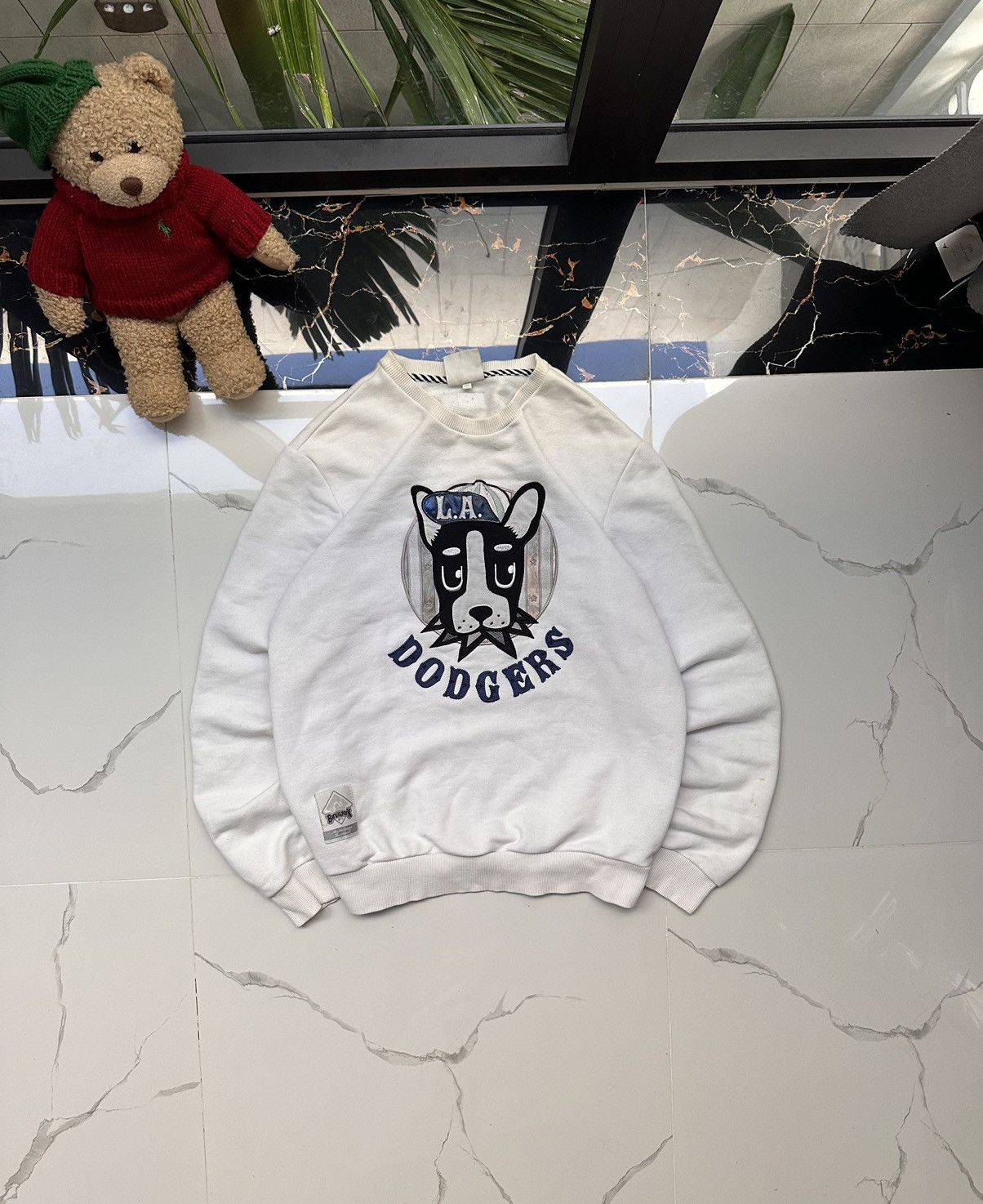 MLB × Vintage MLB LA DODGERS VINTAGE BIG LOGO SWEATSHIRT Size US L / EU 52-54 / 3 - 1 Thumbnail