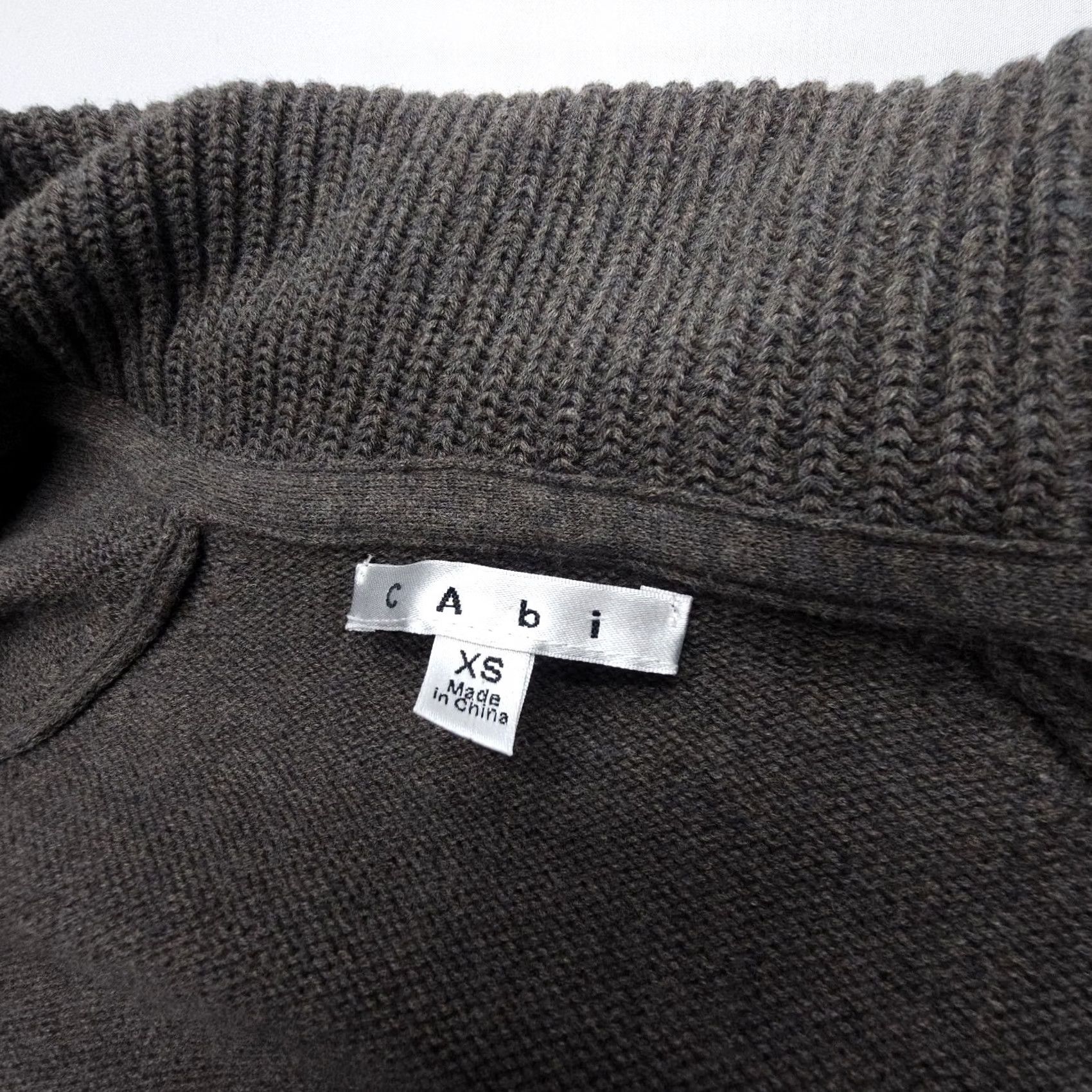 Vintage Cabi Cardigan Sweater Womens XS Gray 100% Cotton Duster Open Shawl Knit Long Sleeve Casual Size XS / US 0-2 / IT 36-38 - 2 Thumbnail