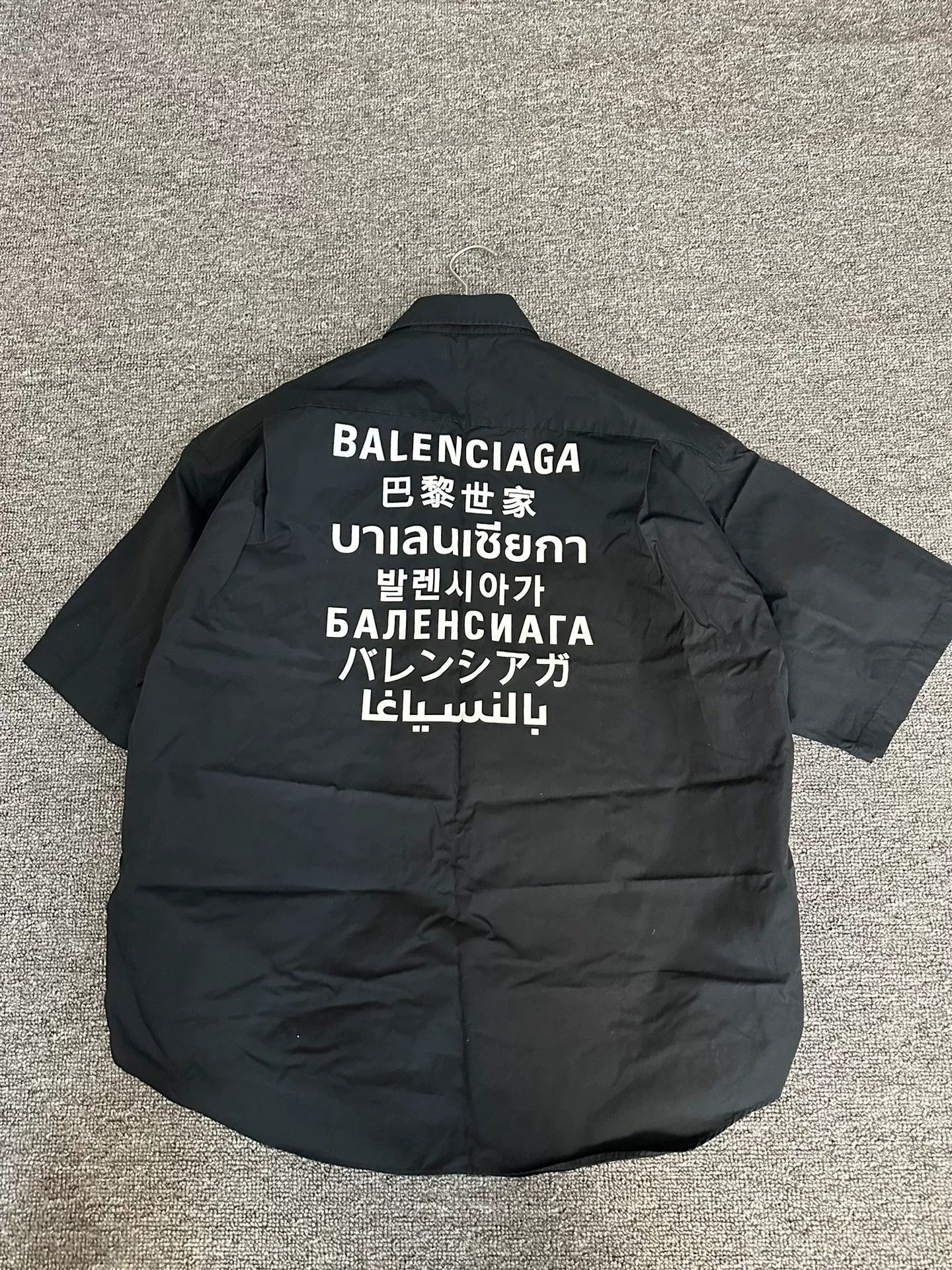 Balenciaga Balenciaga Cotton Short-Sleeve Shirt Size US M / EU 48-50 / 2 - 1 Thumbnail