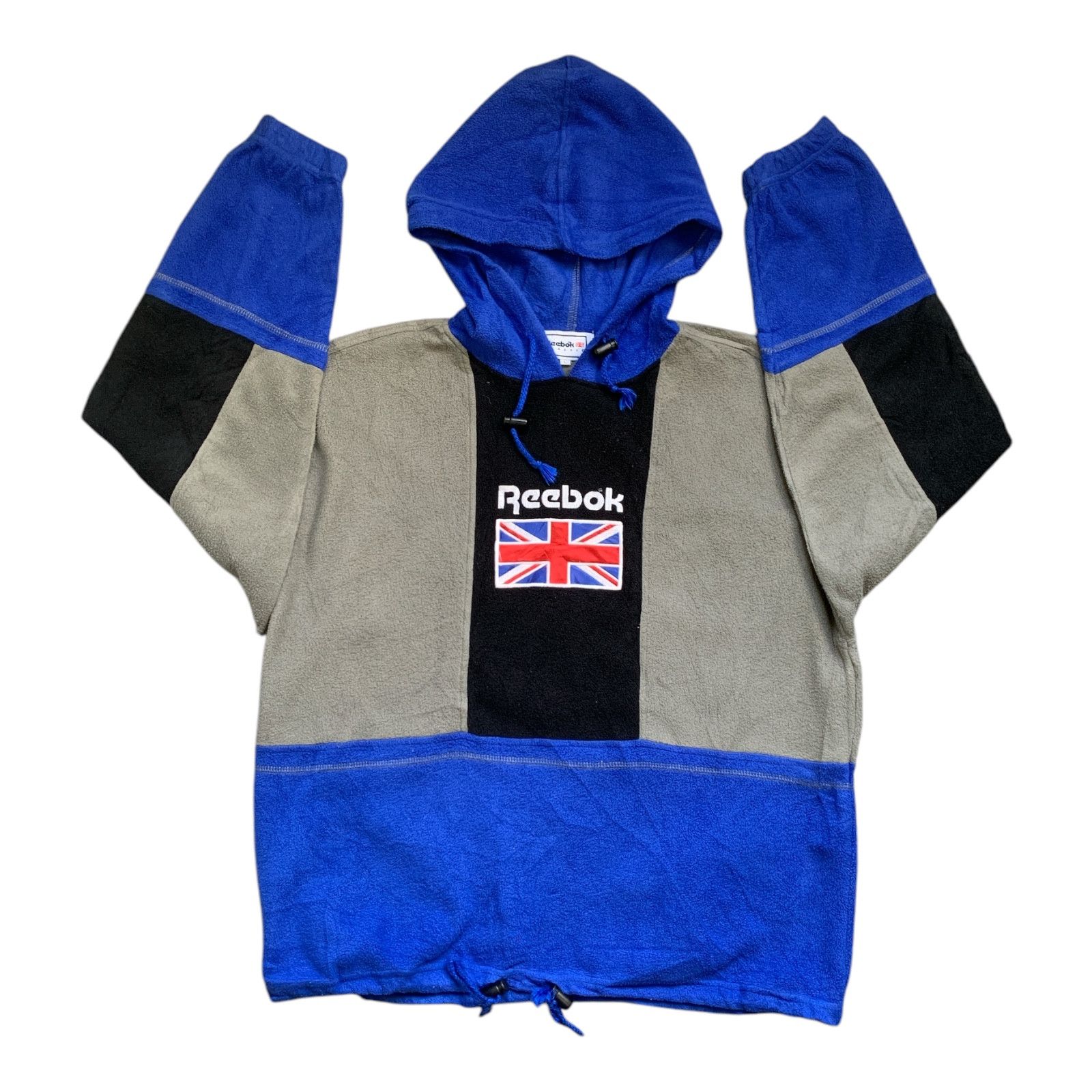 Reebok × Vintage Rare Design Vintage Reebok Classic Big Logo Fleece Hoodie Size US L / EU 52-54 / 3 - 3 Thumbnail