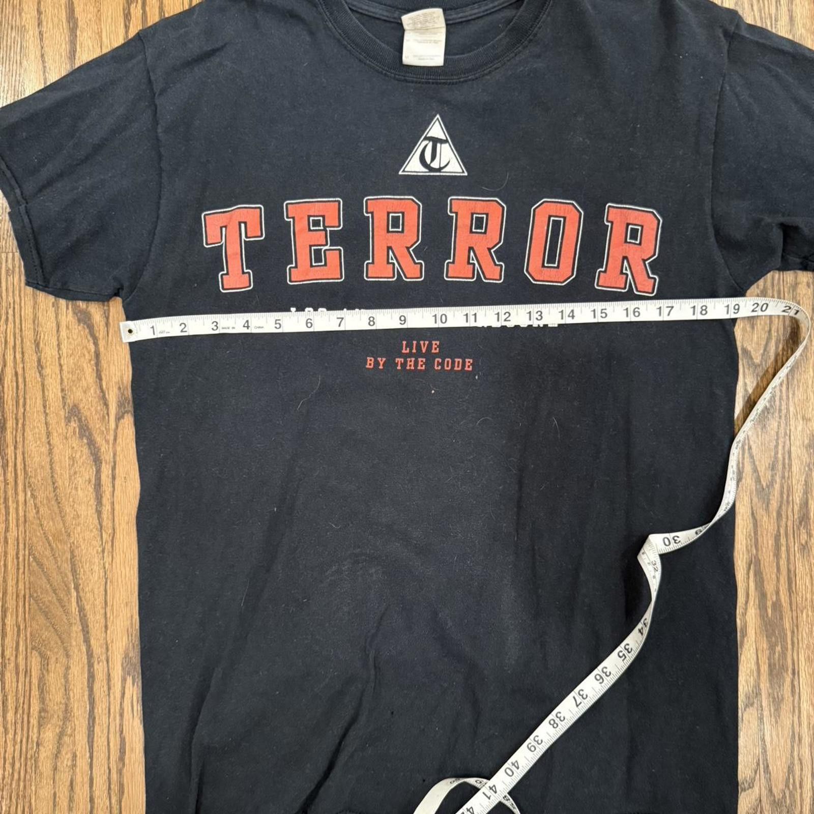 Gildan Terror - Live by the Code Shirt - M Size US M / EU 48-50 / 2 - 3 Thumbnail