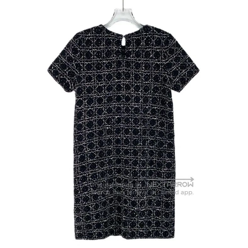 Dior Dior 24 black geometric pattern round-neck short-sleeved d Size XS / US 0-2 / IT 36-38 - 2 Thumbnail