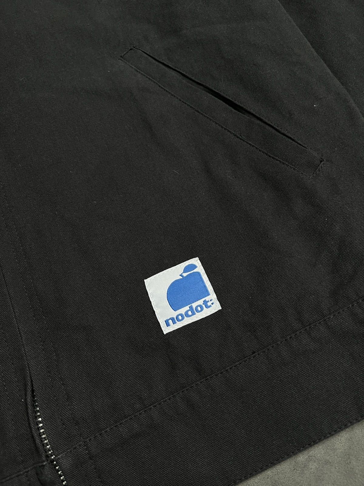 Japanese Brand Nodot Y2k Two Way Zipper Black Workwear Jacket Medium Size US M / EU 48-50 / 2 - 7 Thumbnail