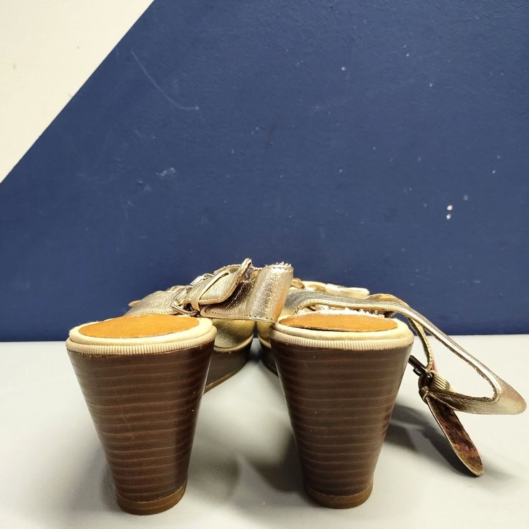 Sperry Sperry Sandal Womens US 7M Multi Leather Slingback Wedge Heel Top Sider 9596917 Size M / US 6-8 / IT 42-44 - 4 Thumbnail