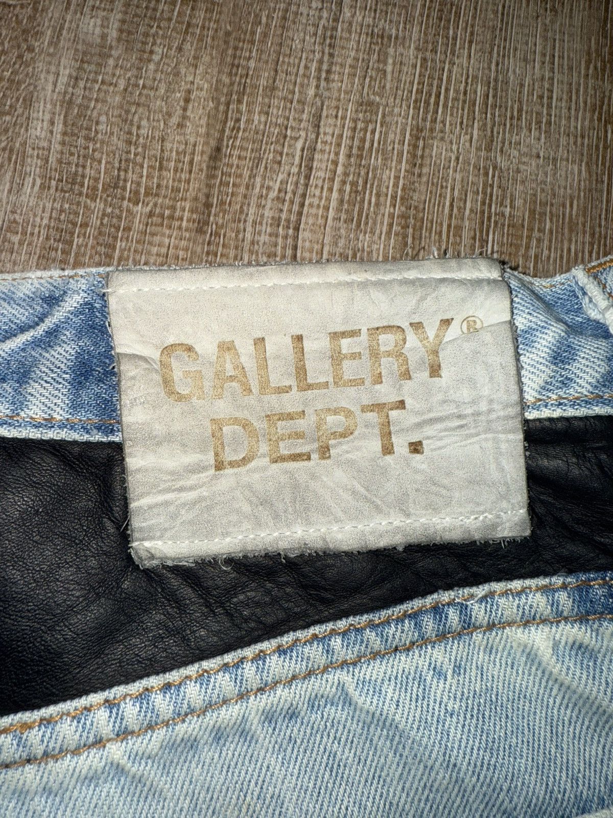 Gallery Dept. Gallery Dept. Rodeo Flare G Patch Leather Jeans Size US 31 - 6 Thumbnail