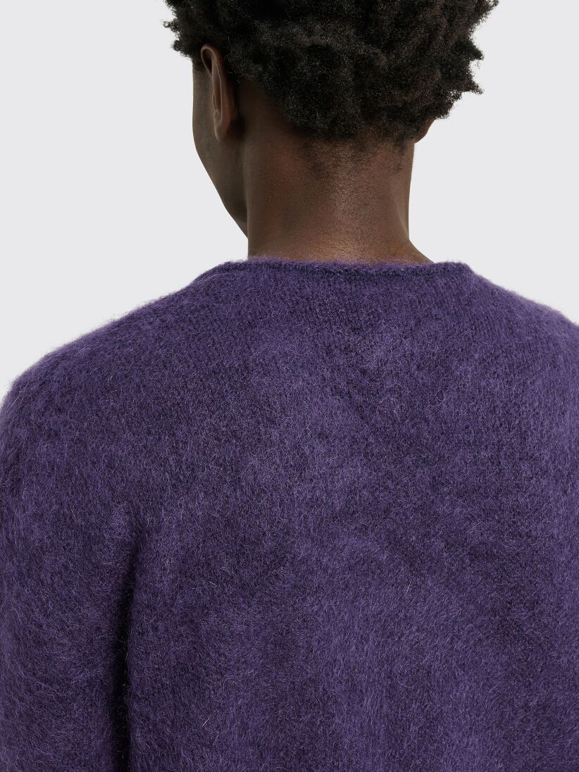Needles Purple Mohair Cardigan