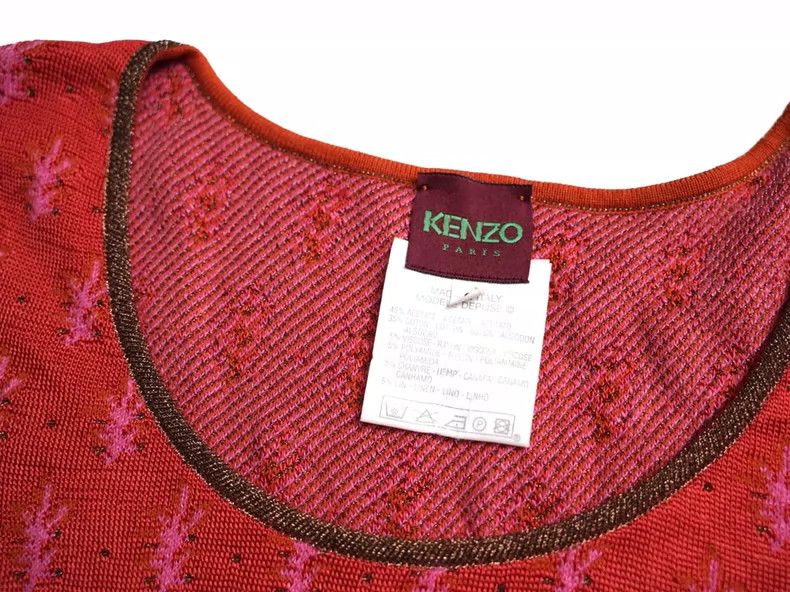Kenzo KENZO 90's show knit patchwork top Size S / US 4 / IT 40 - 4 Thumbnail
