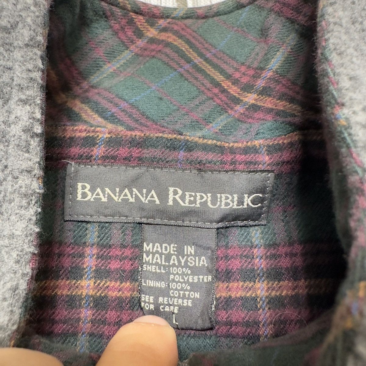Banana Republic × Vintage Vintage Banana Republic fleece sweatshirt Size US L / EU 52-54 / 3 - 4 Thumbnail