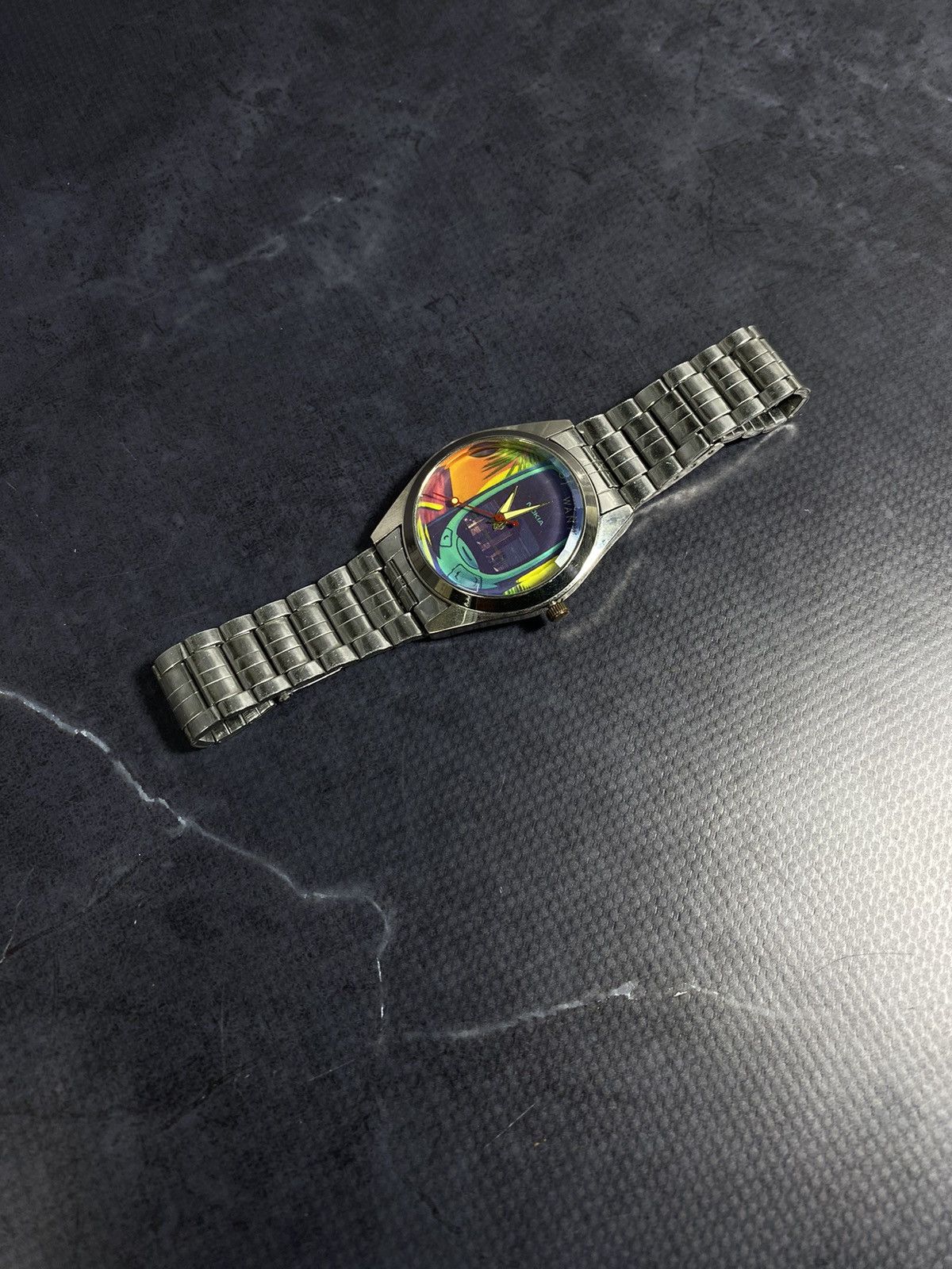 Japanese Brand Vintage Futuristic Quartz Watch with New Strap Size ONE SIZE - 7 Thumbnail