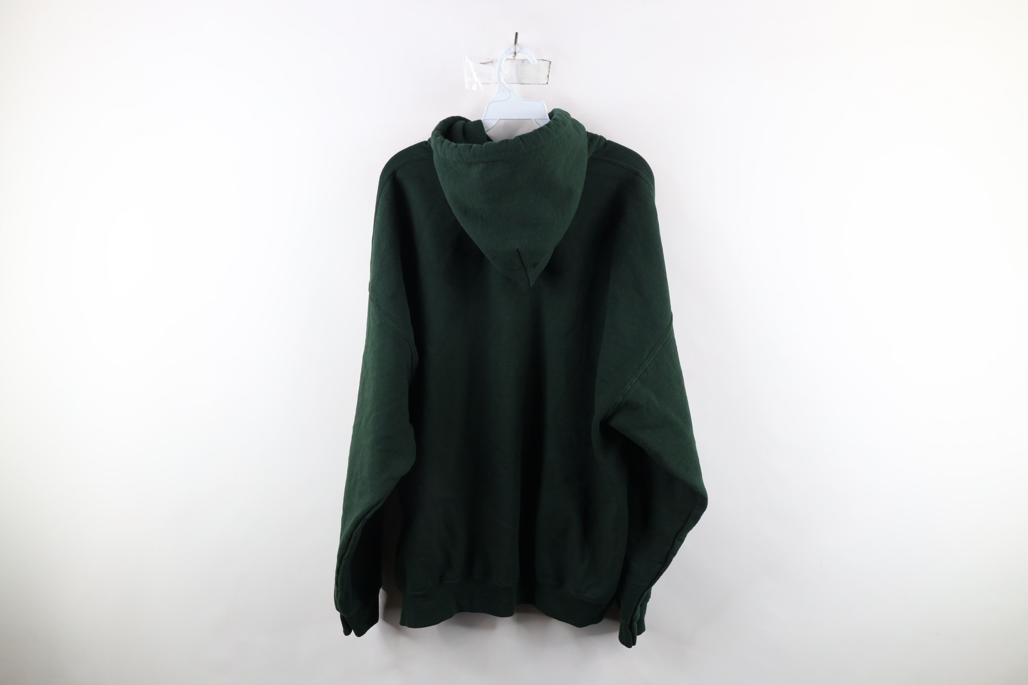 Vintage Vintage 90s Streetwear Heavyweight Hoodie Sweatshirt Green Size US XXL / EU 58 / 5 - 9 Thumbnail
