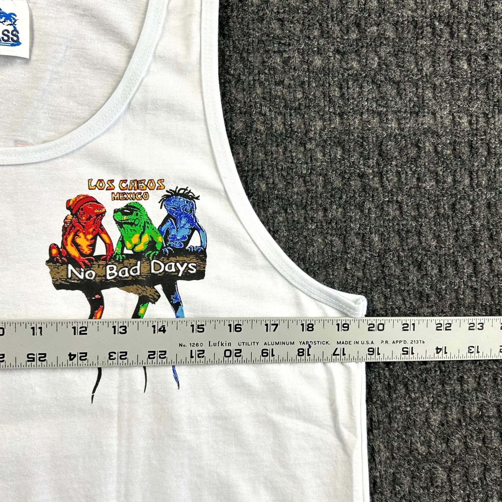 Vintage VINTAGE Flass Shirt M White Cotton Graphic Print Logo Sleeveless T-Shirt Men Iguanas Band Beach California 90s Style M Mens Size US M / EU 48-50 / 2 - 7 Thumbnail
