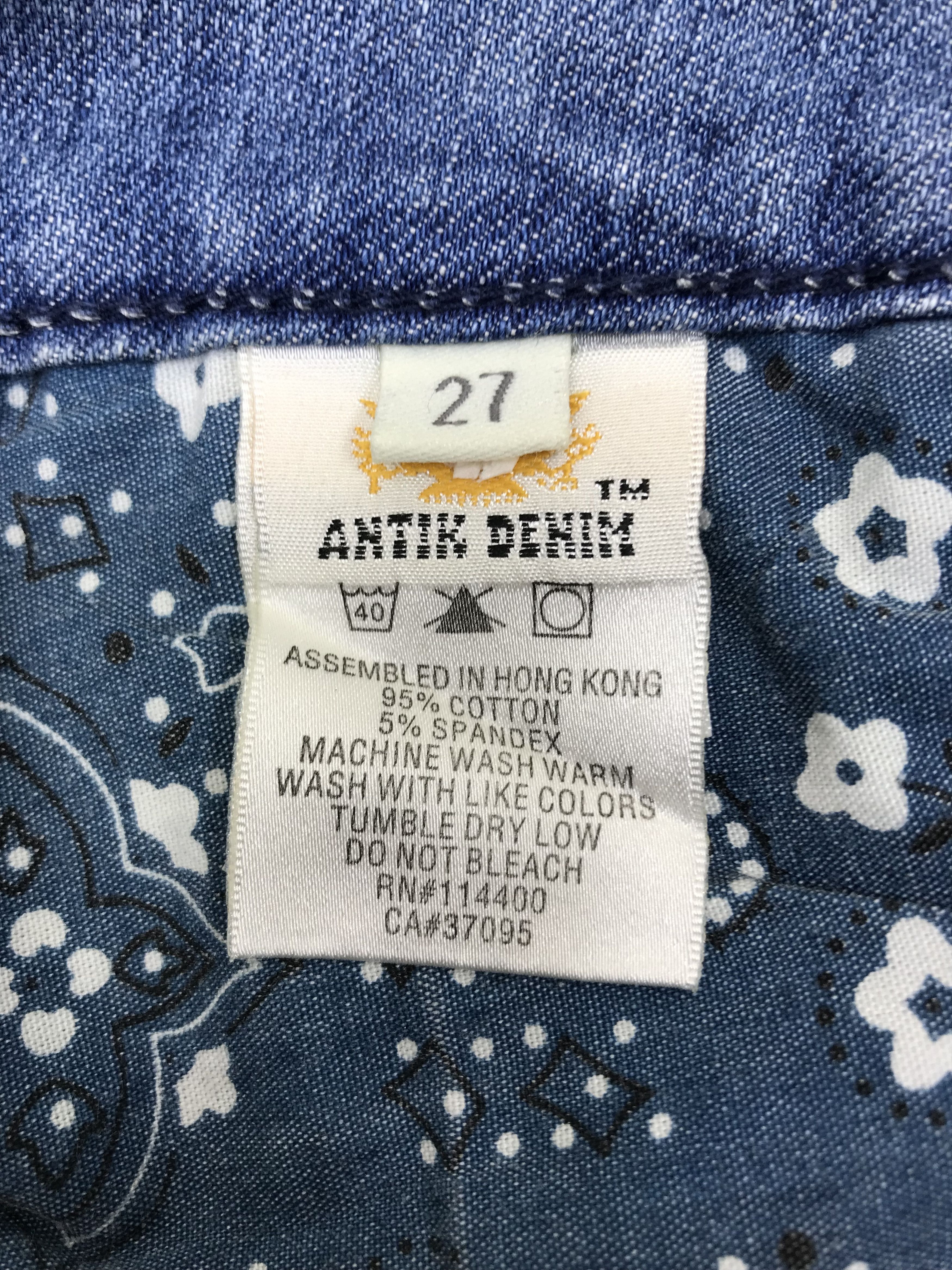 Antik Denim Vintage Antik Denim Flare Jeans Size 28" / US 6 / IT 42 - 10 Thumbnail
