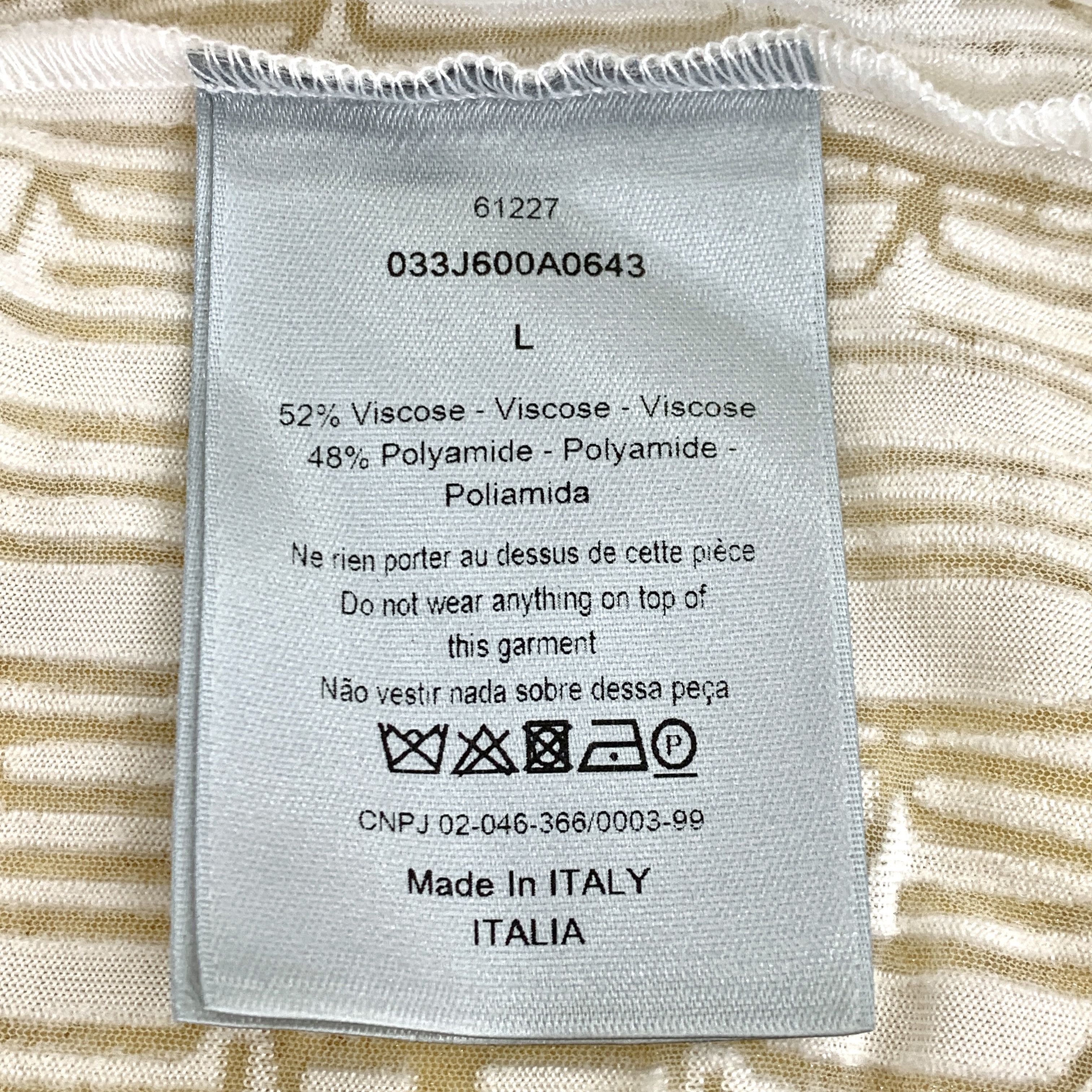 Dior Dior White Logo Lace Tee (Size L) Size US L / EU 52-54 / 3 - 3 Thumbnail