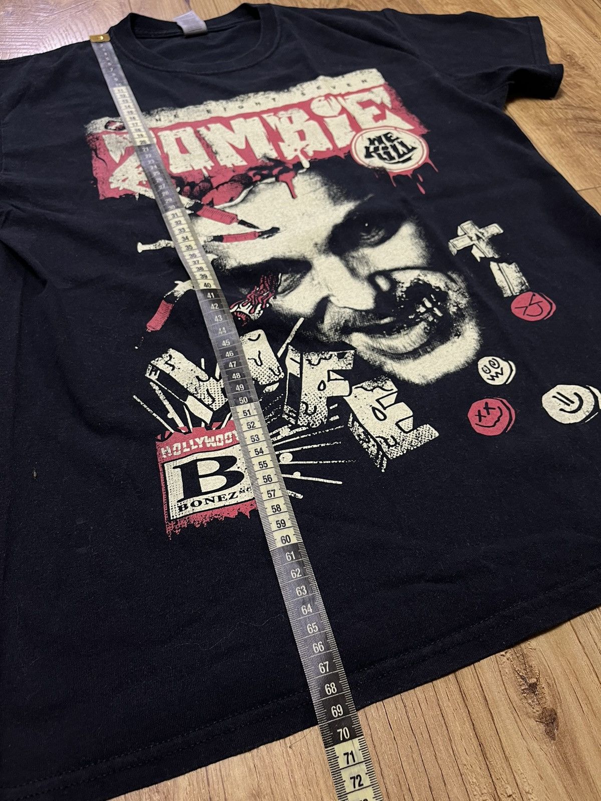 Band Tees × Vintage Bonez MC Hollywood ONE EIGHT SEVEN ZOMBIE T-shirt Size US M / EU 48-50 / 2 - 4 Thumbnail