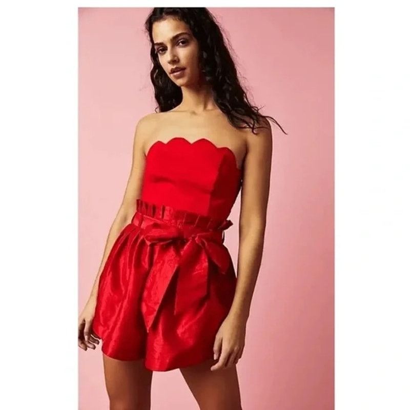 Free People New Free People Filmore Romper $148 XS SPECIAL OCCASION Size 26" / US 2 / IT 38 - 1 Thumbnail