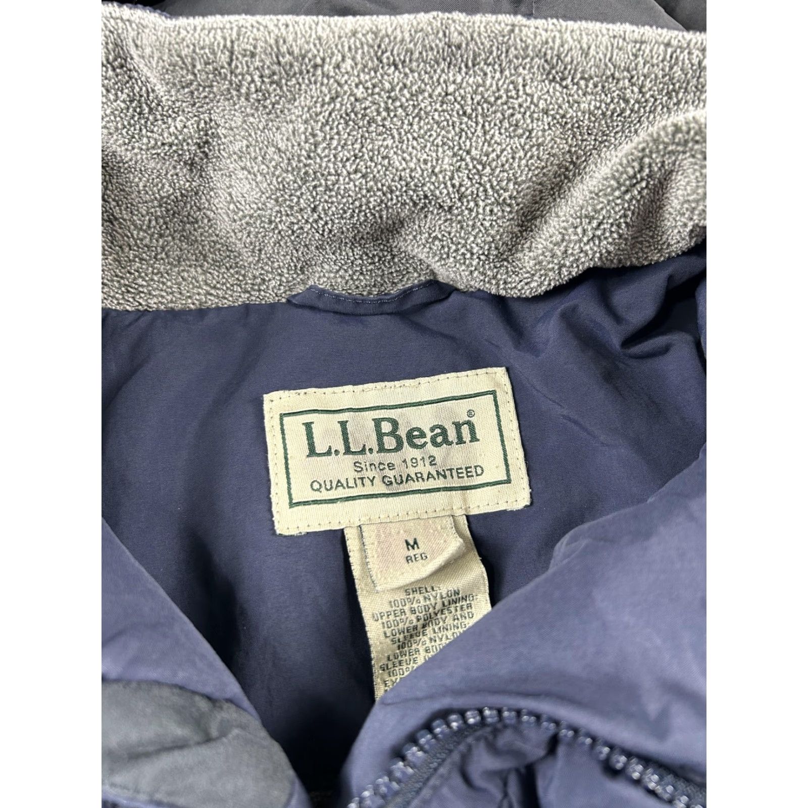Vintage VINTAGE LL Bean Coat Mens M Blue Hooded Insulated Parka Winter Fleece Size US M / EU 48-50 / 2 - 2 Thumbnail