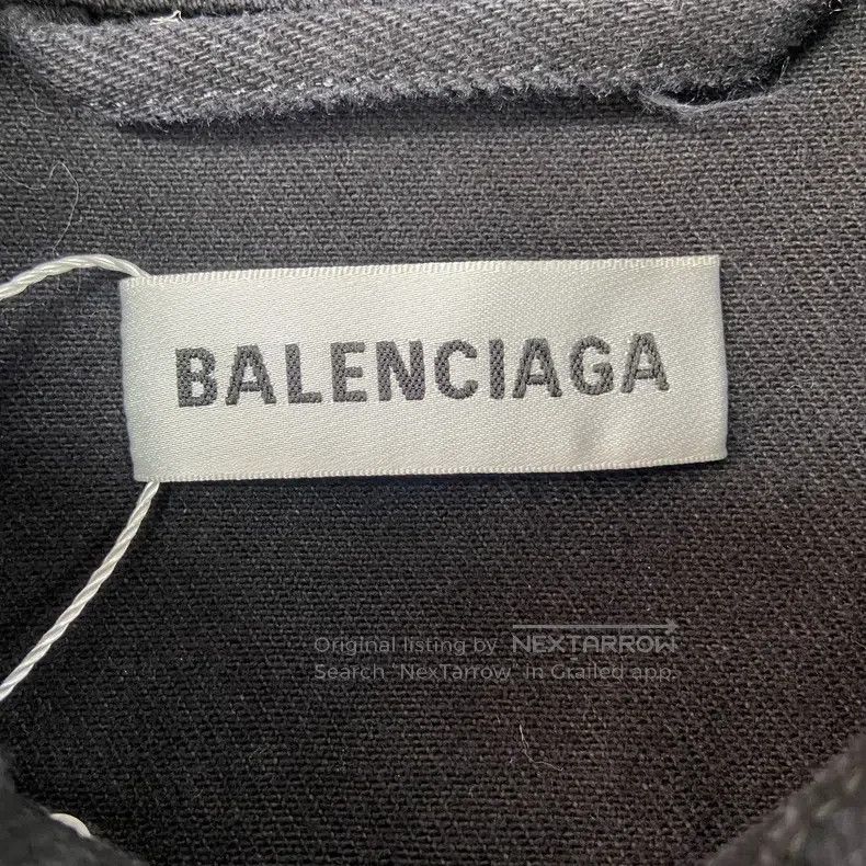 Balenciaga Balenciaga Black Denim Jacket Size XXS / US 00 / IT 34 - 6 Thumbnail