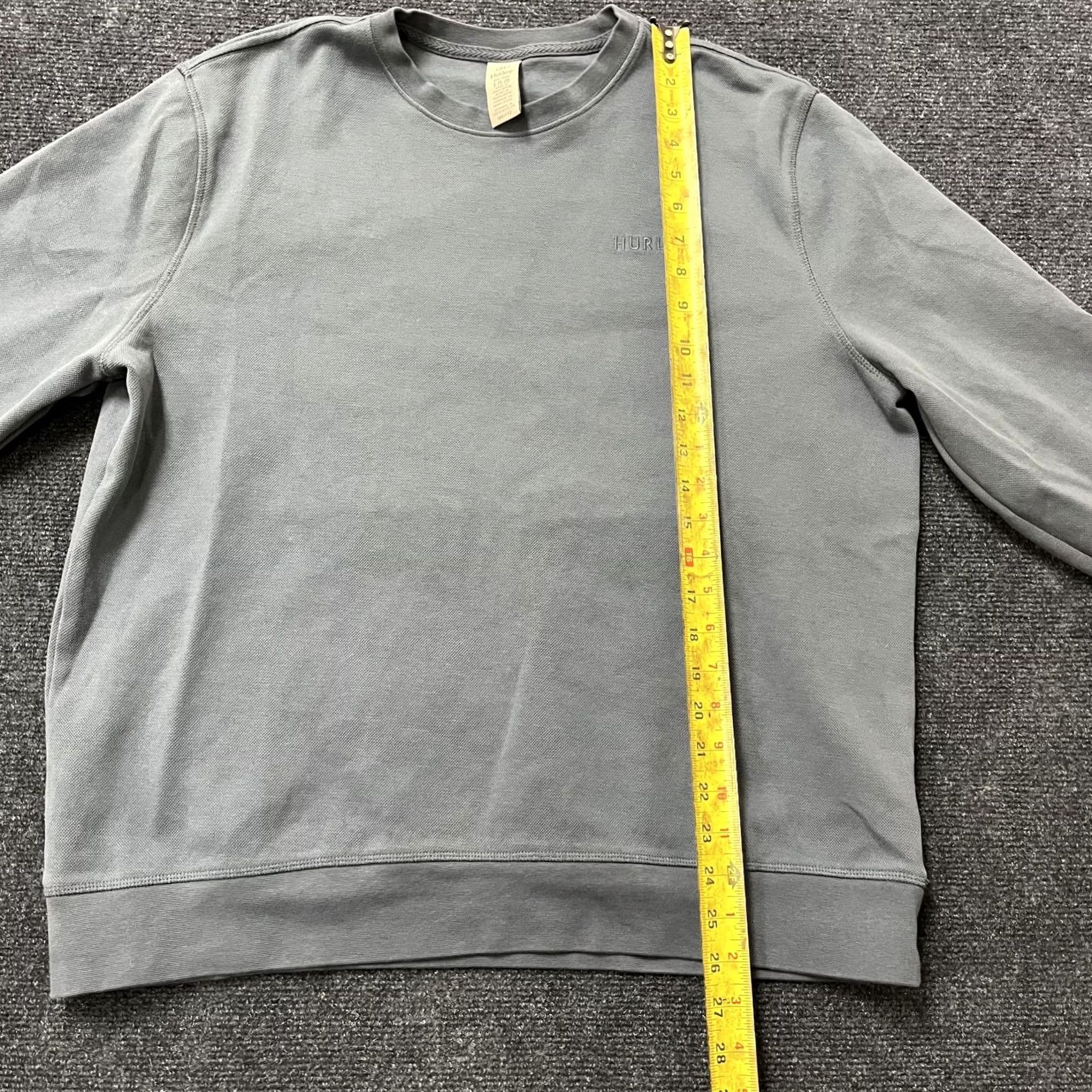 Hurley Hurley Sweatshirt Mens Large Gray Fleece Pullover Crewneck Embroidered Logo Size US L / EU 52-54 / 3 - 7 Thumbnail