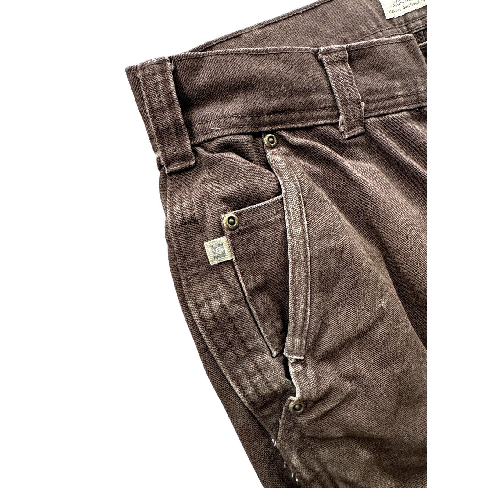 Cabelas × Vintage 2000's Cabela's Brown Double Knee Carpenter Cargo Pants Size US 36 / EU 52 - 6 Thumbnail