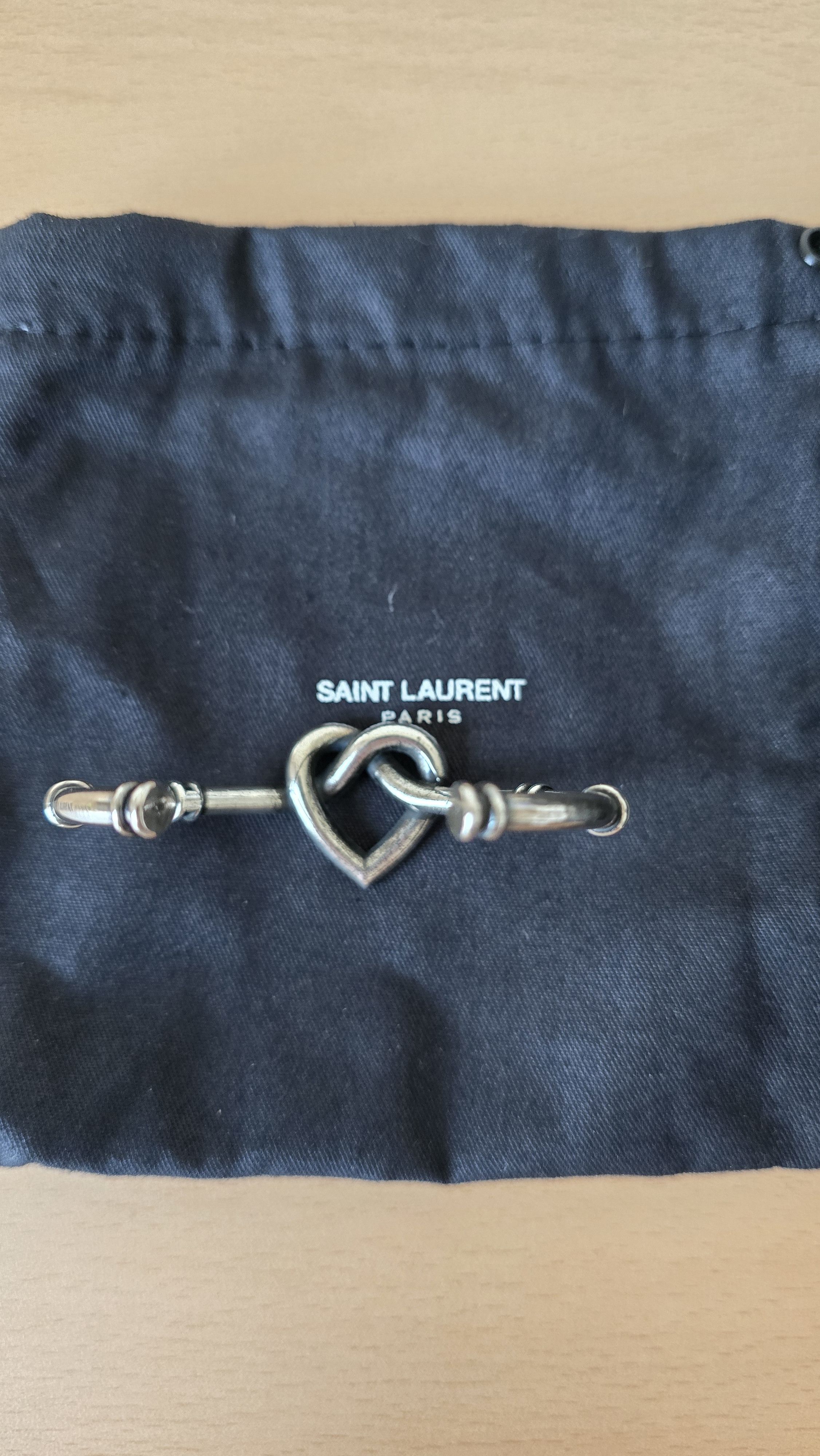 Saint Laurent Paris saint laurent heart knot tie bracelet Size ONE SIZE - 2 Thumbnail