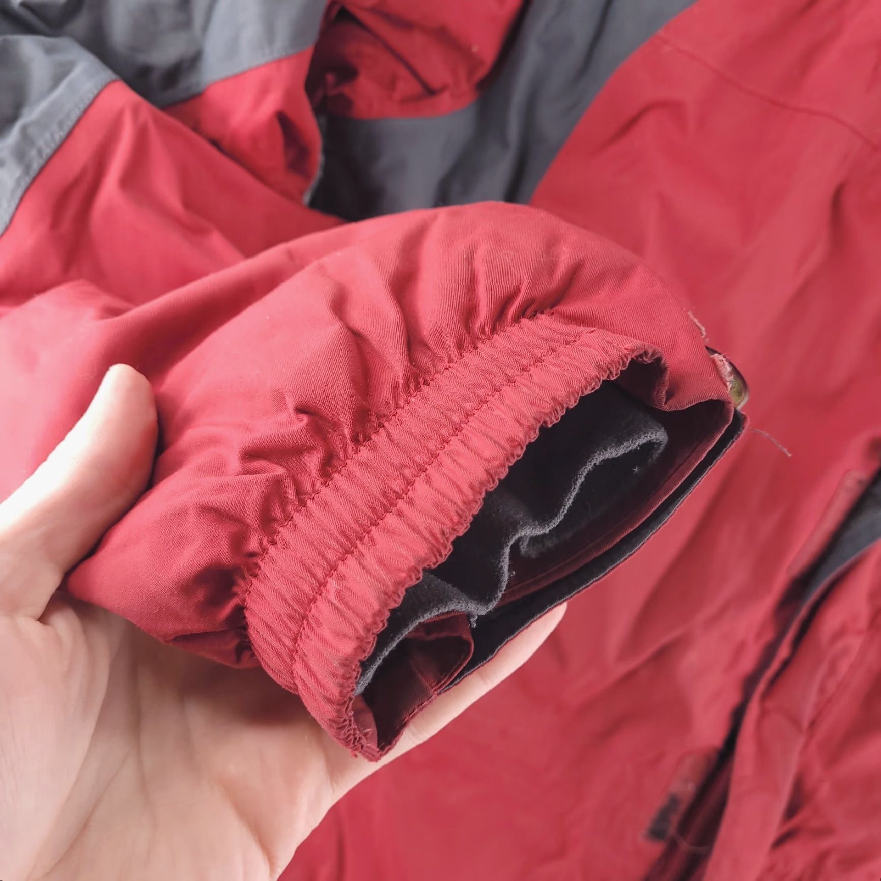 Vintage LL Bean Jacket Mens Large Red Gray Nylon Winter Shell Size US L / EU 52-54 / 3 - 7 Thumbnail