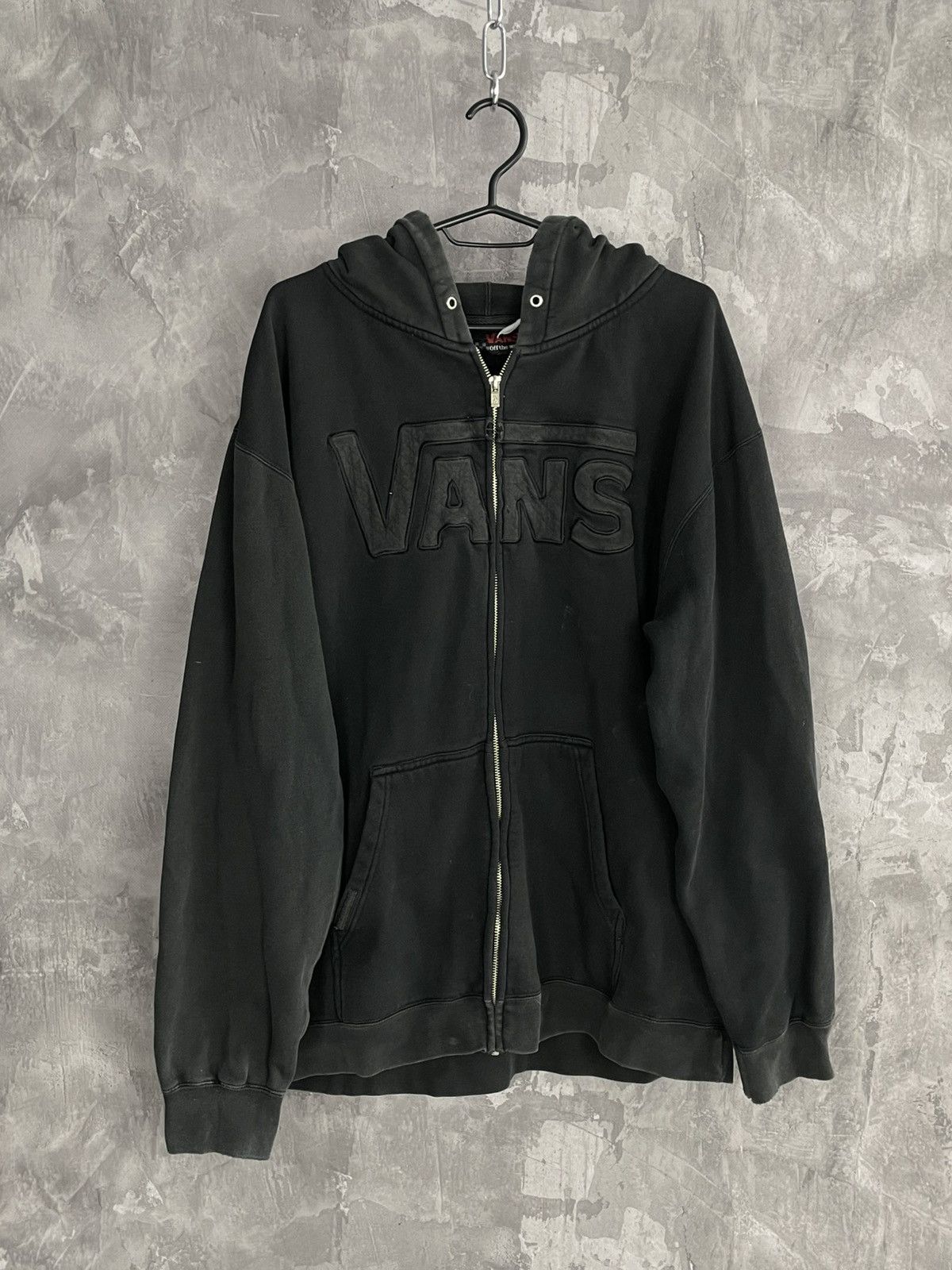 Vans Vintage Faded Vans Jessie Pinkman Style Zip Hoodie Size US L / EU 52-54 / 3 - 1 Thumbnail