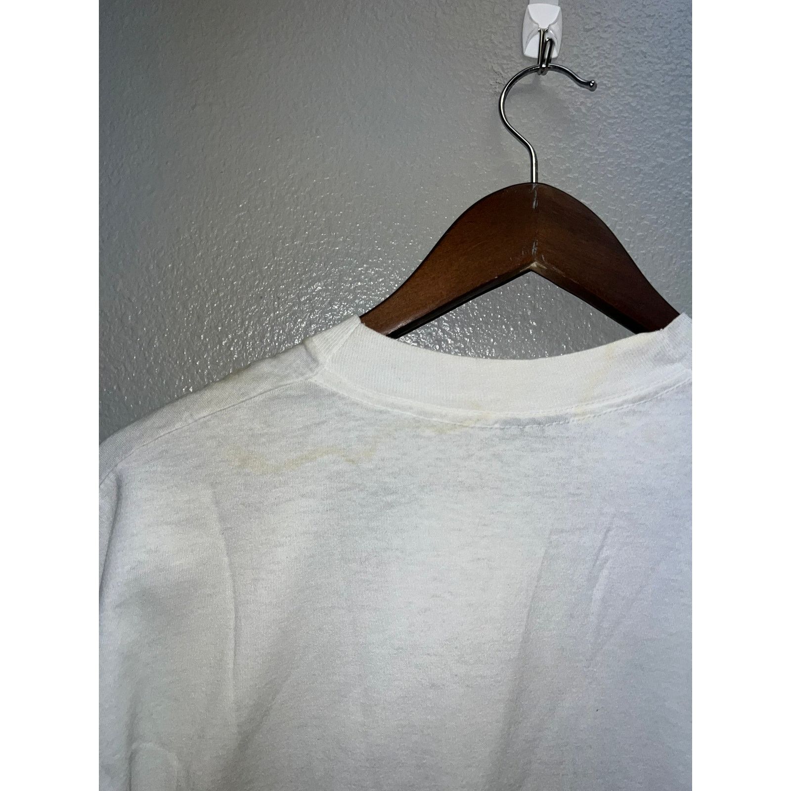 Fruit Of The Loom Vintage Cheerleading Shirt Rocket White USA Made Tee 90s XL Size US XL / EU 56 / 4 - 9 Thumbnail