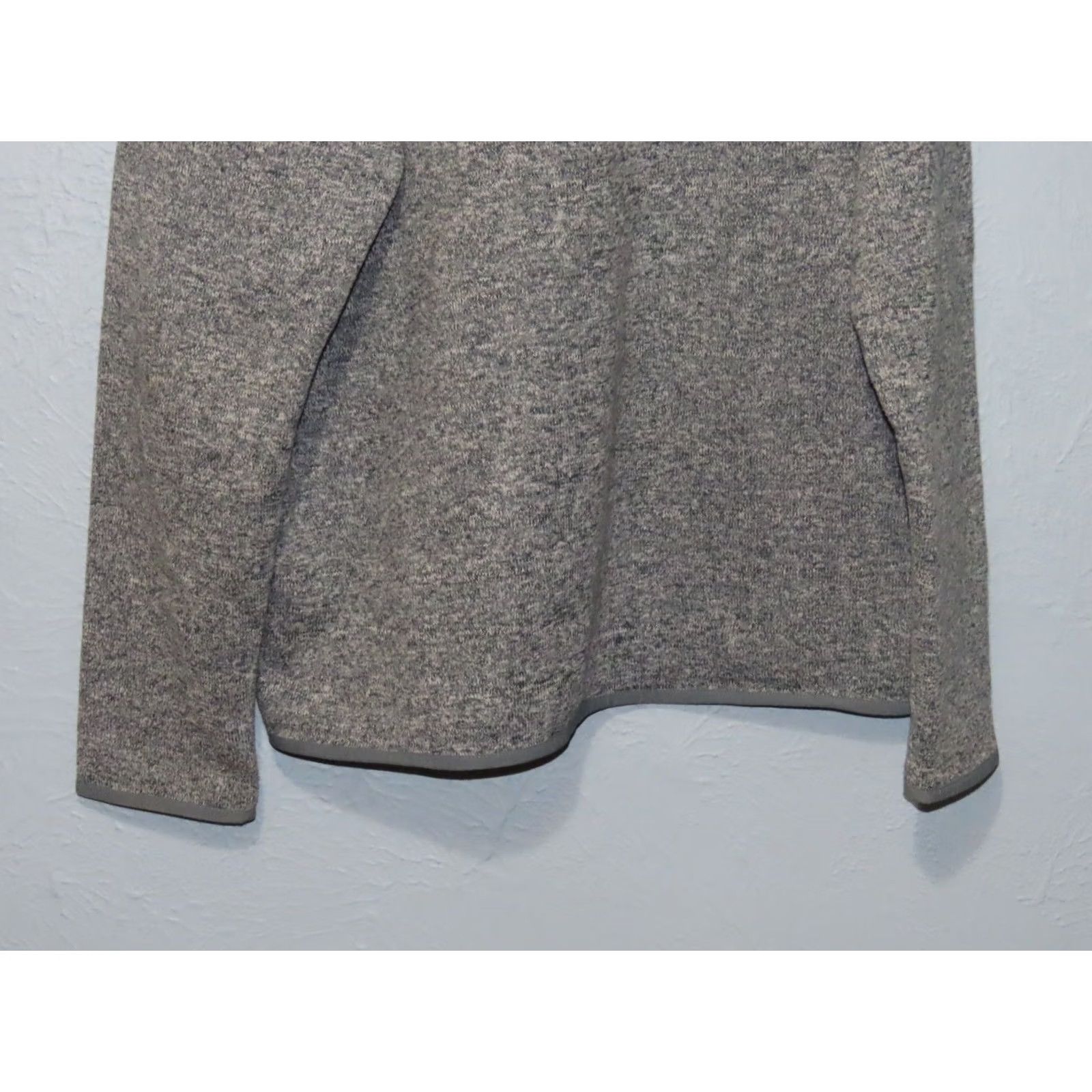 J.Crew J. Crew Authentic Sweater Men's XL Marled Fleece Mock Neck Long Sleeve Blue Gray Pullover 667 Size US XL / EU 56 / 4 - 7 Thumbnail
