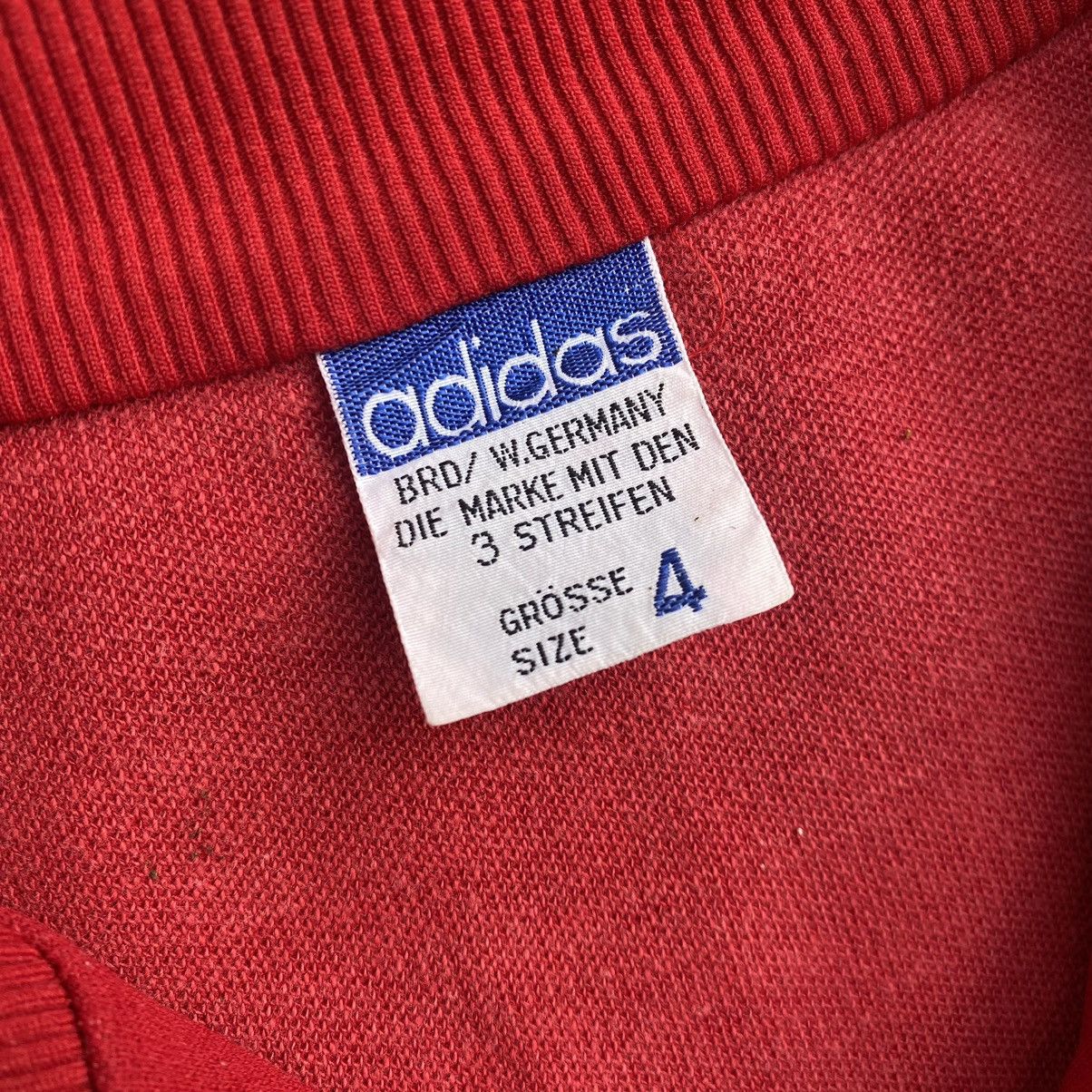 Vintage Adidas West Germany Three Stripe Track Top Late 70s