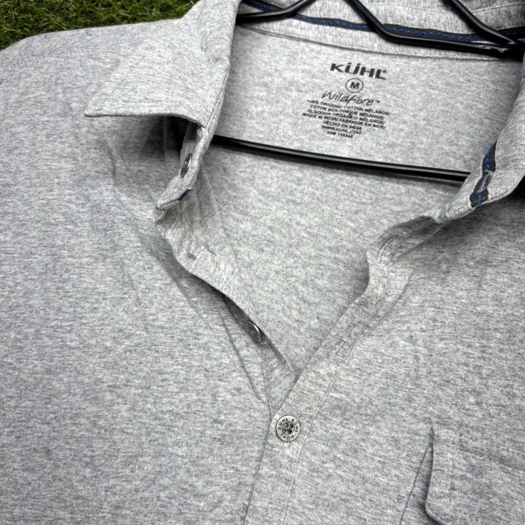 Vintage Kuhl Polo Shirt Mens Medium Short Sleeve Hiking Performance Casual Grey Size US M / EU 48-50 / 2 - 6 Thumbnail