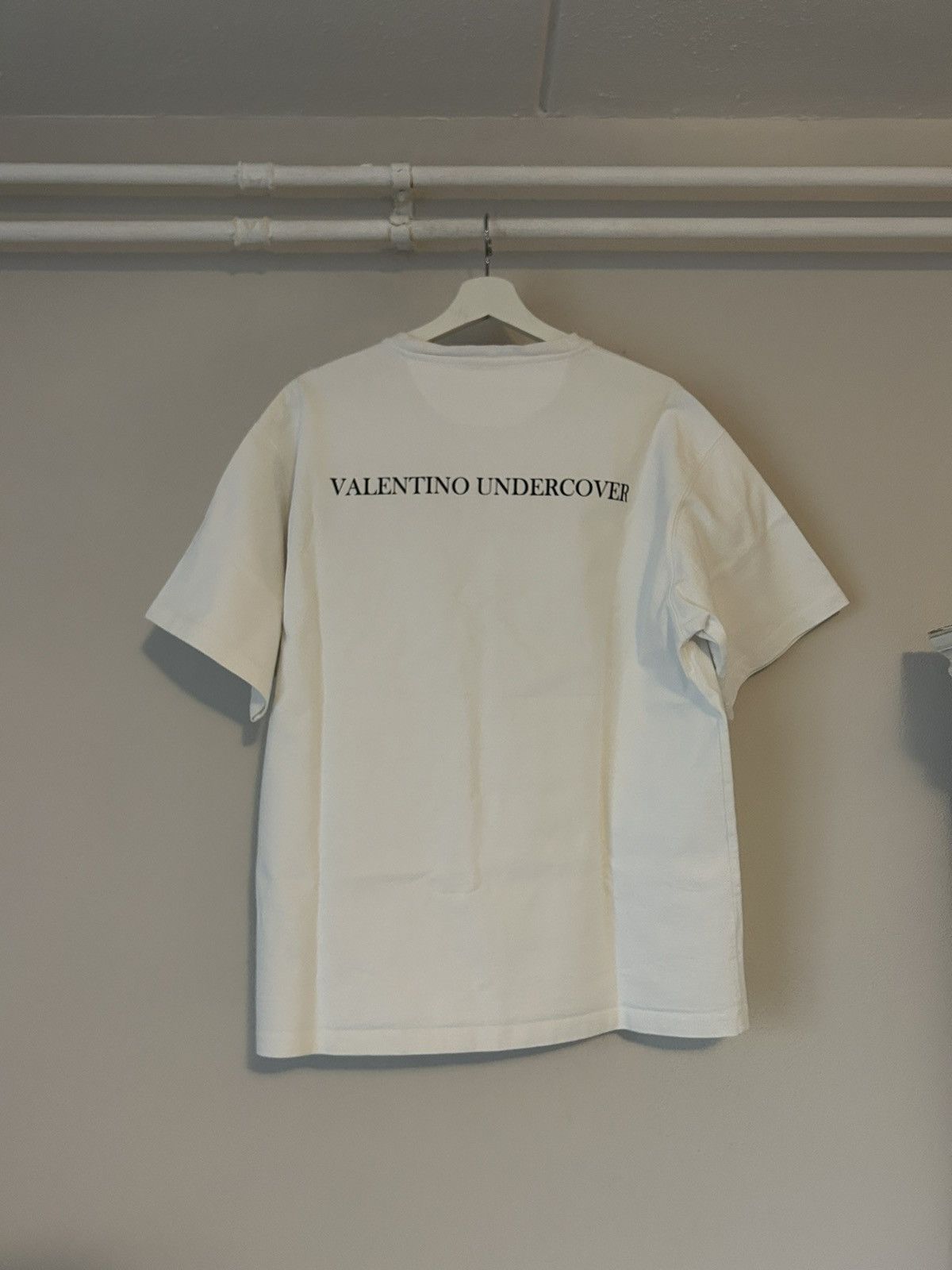 Undercover × Valentino White Printed T-Shirt Size US L / EU 52-54 / 3 - 3 Thumbnail