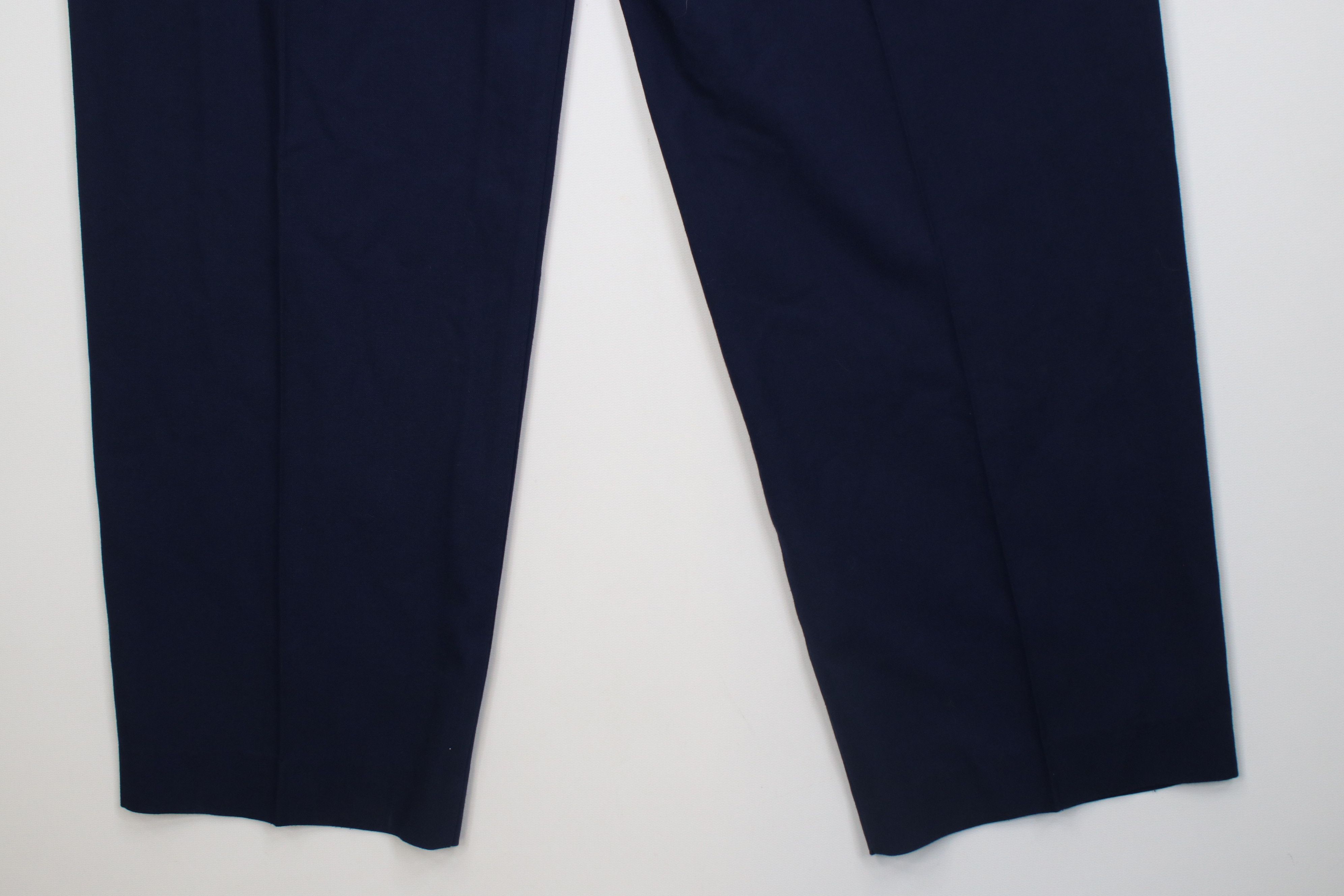 Vintage Vintage 90s Streetwear Knit High Waisted Chino Pants Blue Size US 34 / EU 50 - 15 Thumbnail