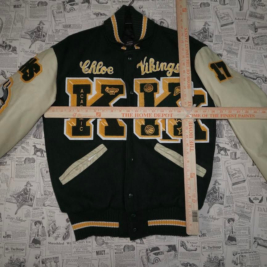Vintage S - Vintage / Y2K 90sAmericana School Patched Varsity Jacket Size US S / EU 44-46 / 1 - 4 Thumbnail
