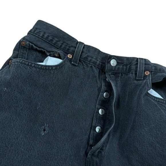 Levi's × Levi's Vintage Clothing Vintage Levis 501-0660 Jeans Mens 36x27 Faded Black, Raw Hem Size US 36 / EU 52 - 3 Thumbnail
